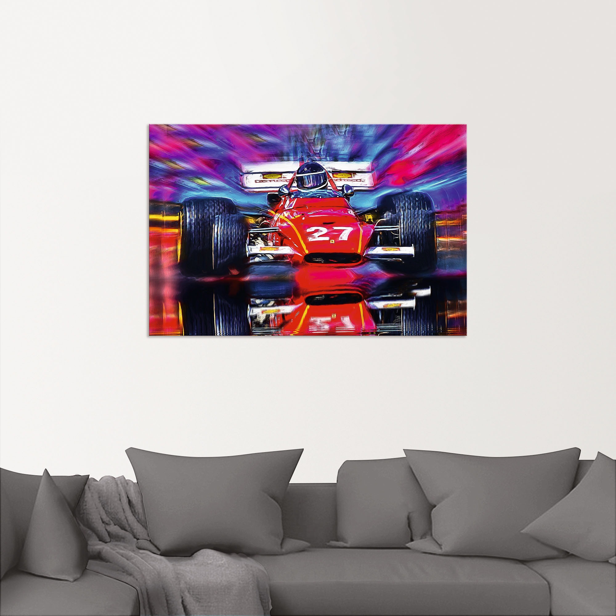 Artland Wandbild »Jacky Ickx belgische Motorsportlegende«, Auto, (1 St.), als Alubild, Leinwandbild, Wandaufkleber oder Poster in versch. Größen