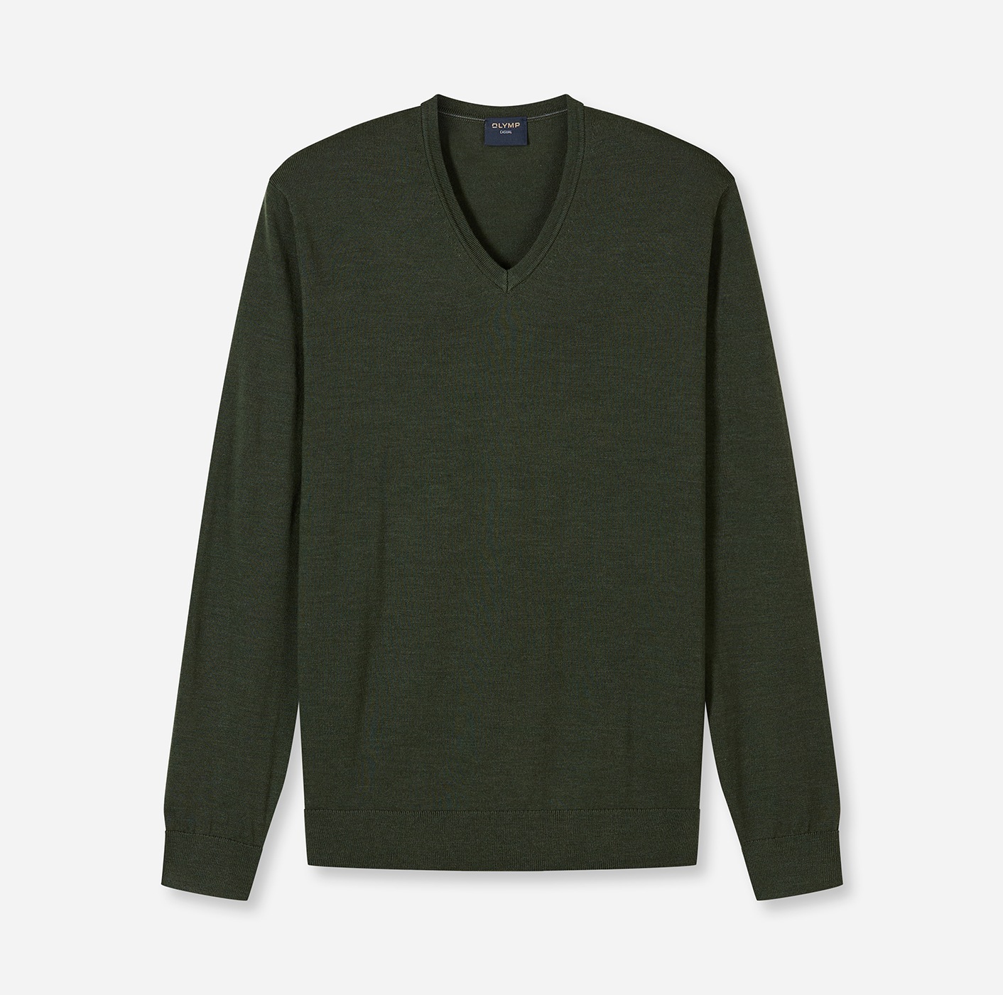 OLYMP V-Ausschnitt-Pullover »OLYMP Strick Casual« aus reiner Wolle