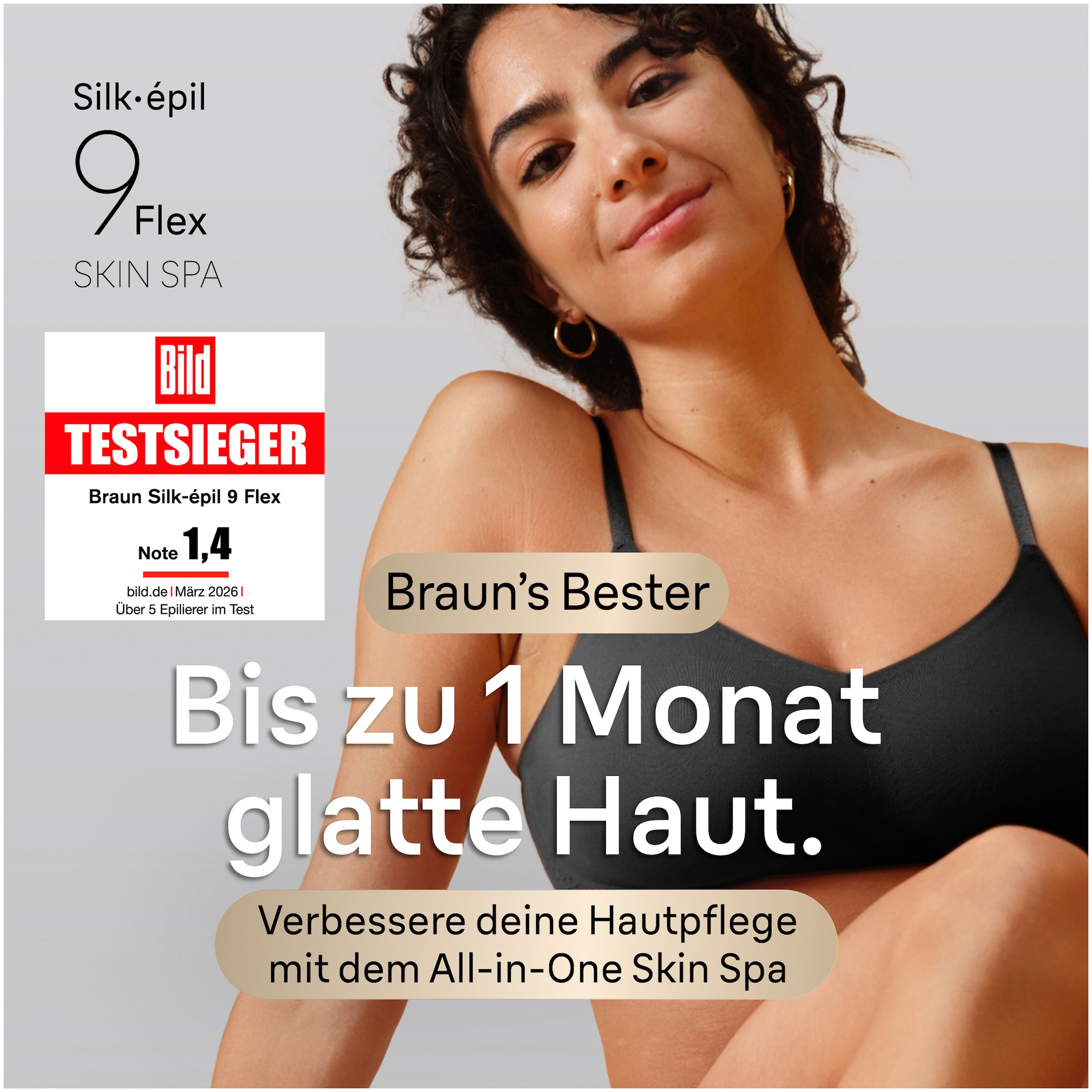 Braun Epilierer »Silk-épil 9 SES9-060 3D« 360° Flex, Wet & Dry, SmartLight, Rasieraufsatz, Trimmeraufsatz