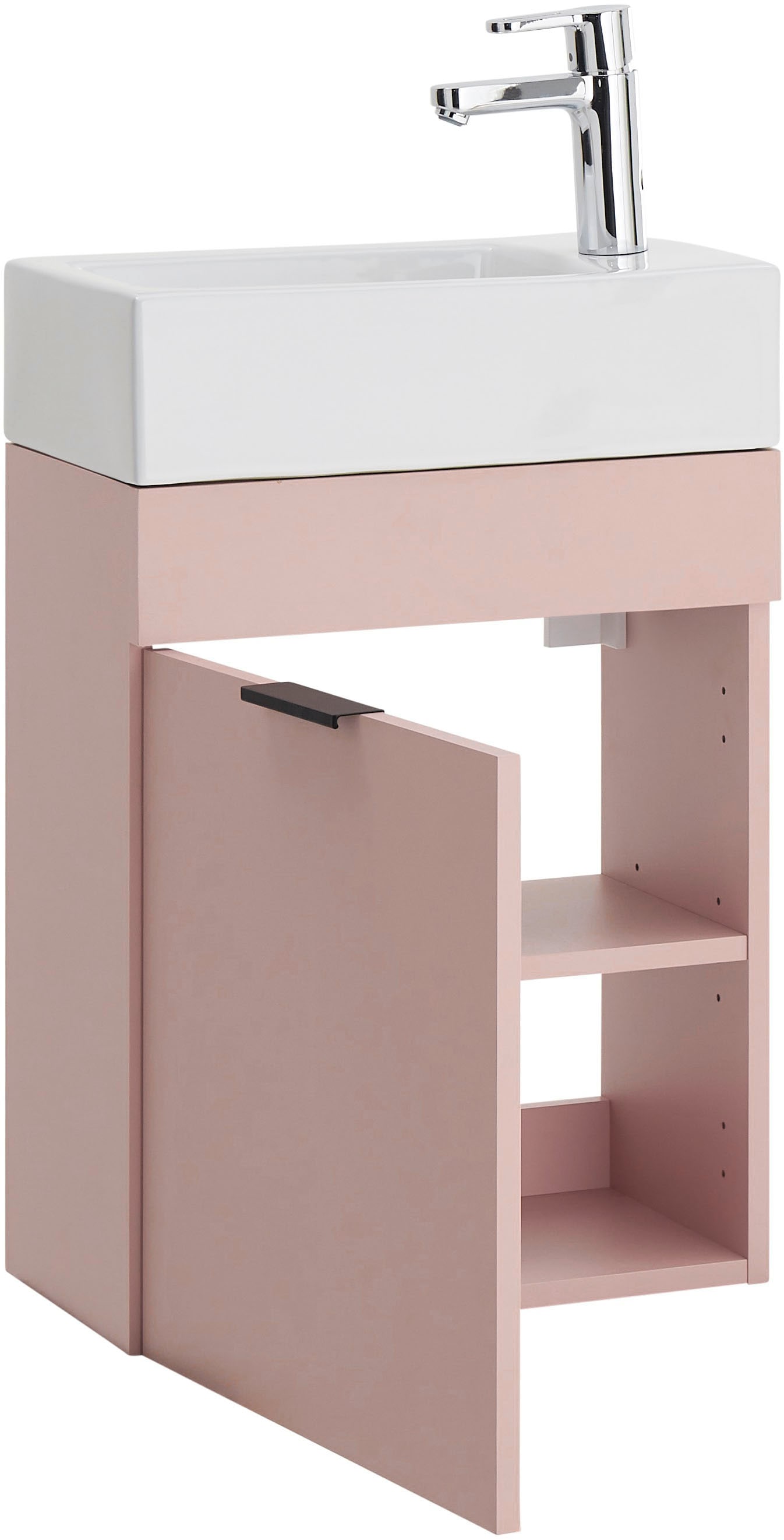 BASIC by Balculina Waschbeckenunterschrank »Nancy BxHxT 45x55x25 cm« 2 Stk. tlg. Breite 45 cm, inkl. Waschbecken