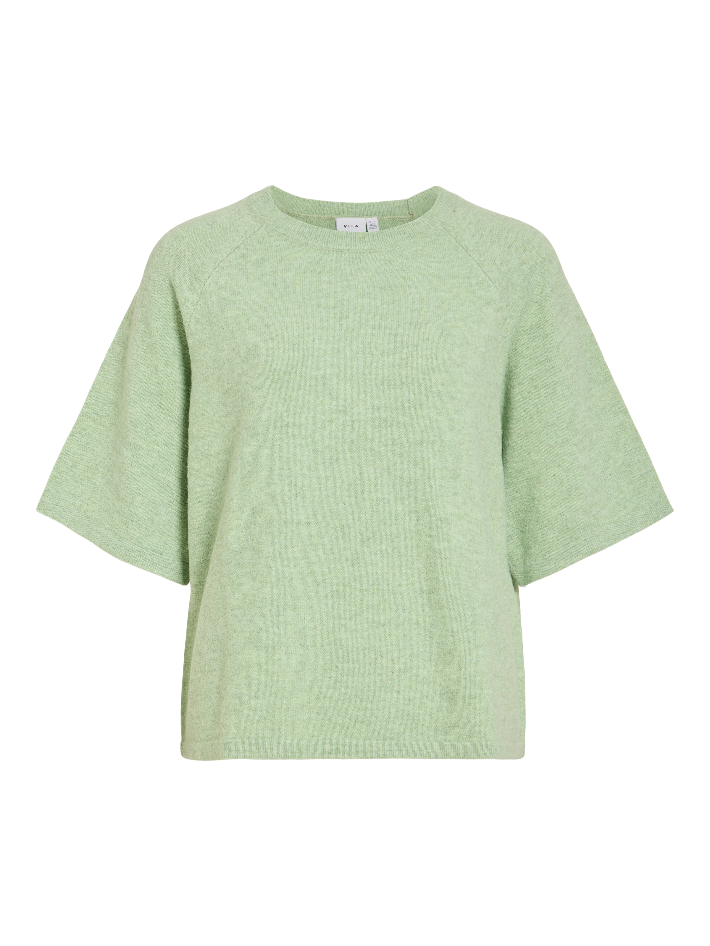 Vila Strickpullover »VILIGA 2/4 O-NECK KNIT TOP - NOOS« Materialmix, relaxed fit