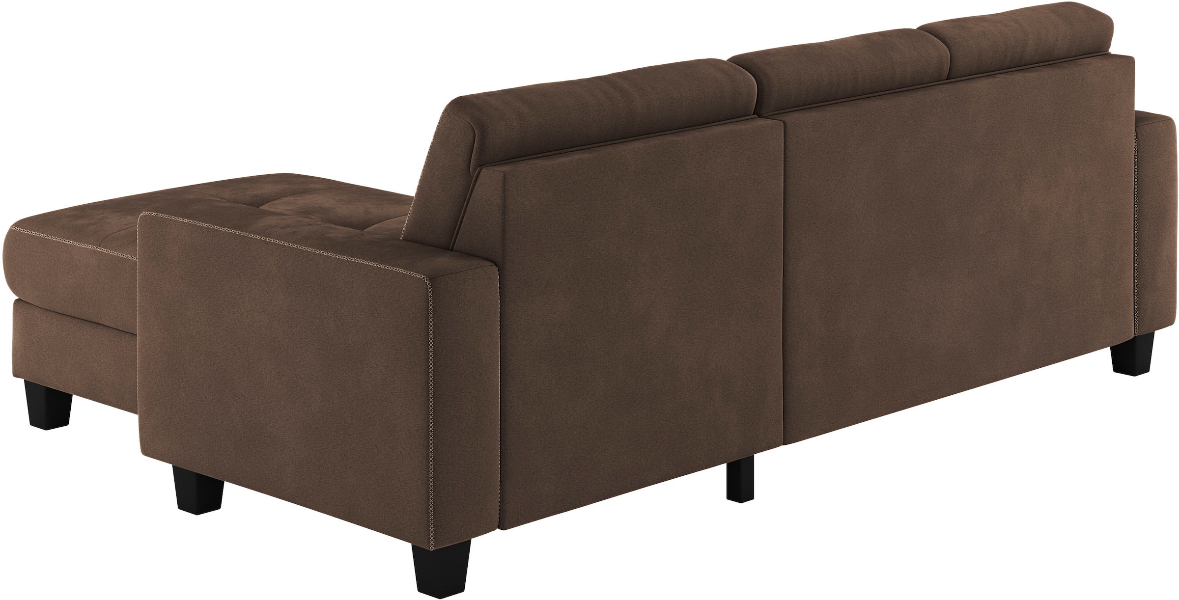 Places of Style Ecksofa »Varese L-Form«, wahlweise mit Bettfunktion und Bettkasten