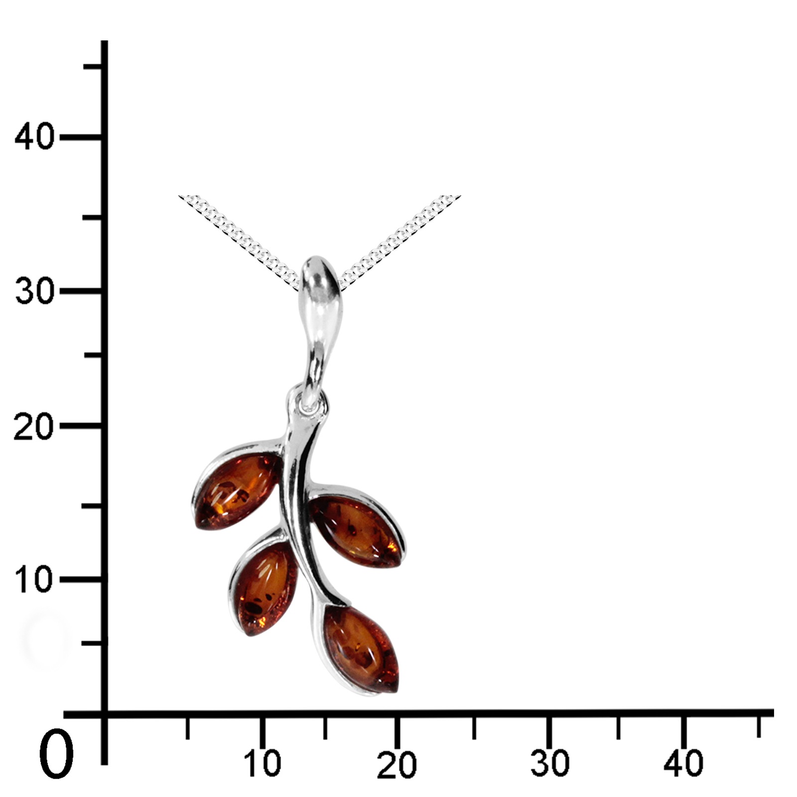 OSTSEE-SCHMUCK Kette mit Anhänger »- Dana - Silber 925/000 - Bernstein«