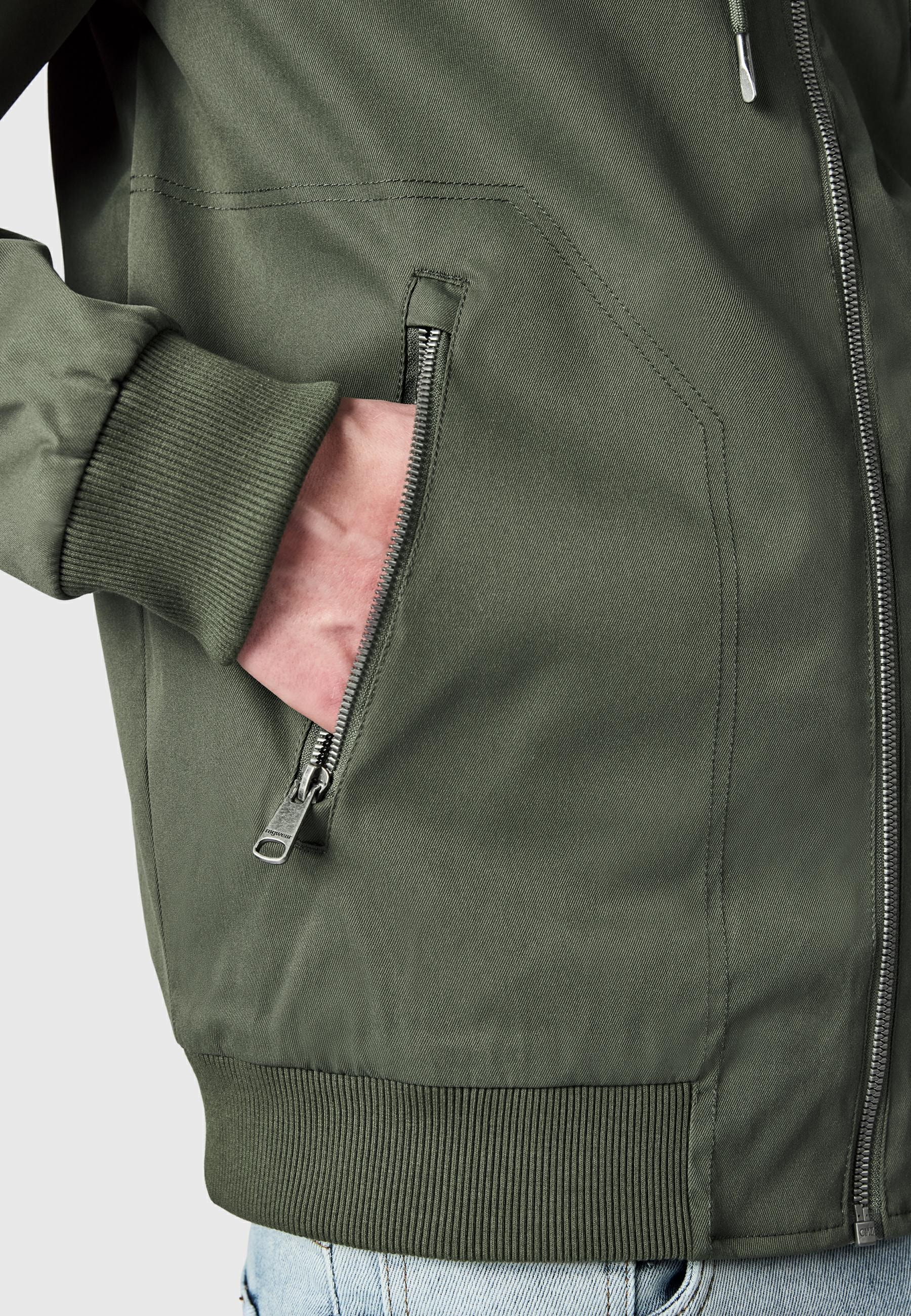 Ragwear Outdoorjacke »Outdoorjacke Stewie Twill YOUMODO« mit Kapuze stylische Herren Übergangsjacke mit großer Kapuze
