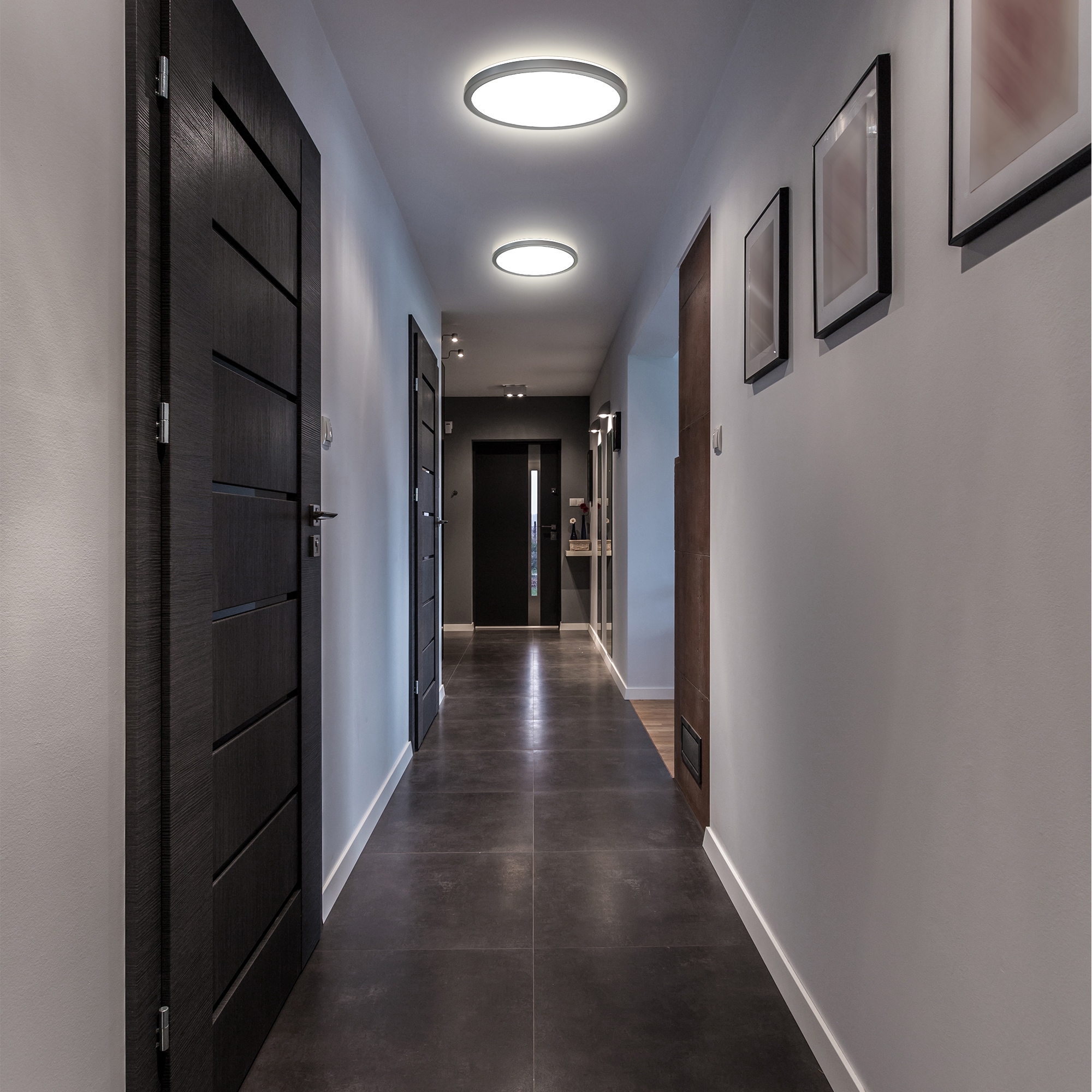 B.K.Licht Panel, 1 flammig, Leuchtmittel LED-Modul | LED fest integriert, Deckenleuchte, 18 Watt, ultra-flach, indirektes Licht, neutralweiß