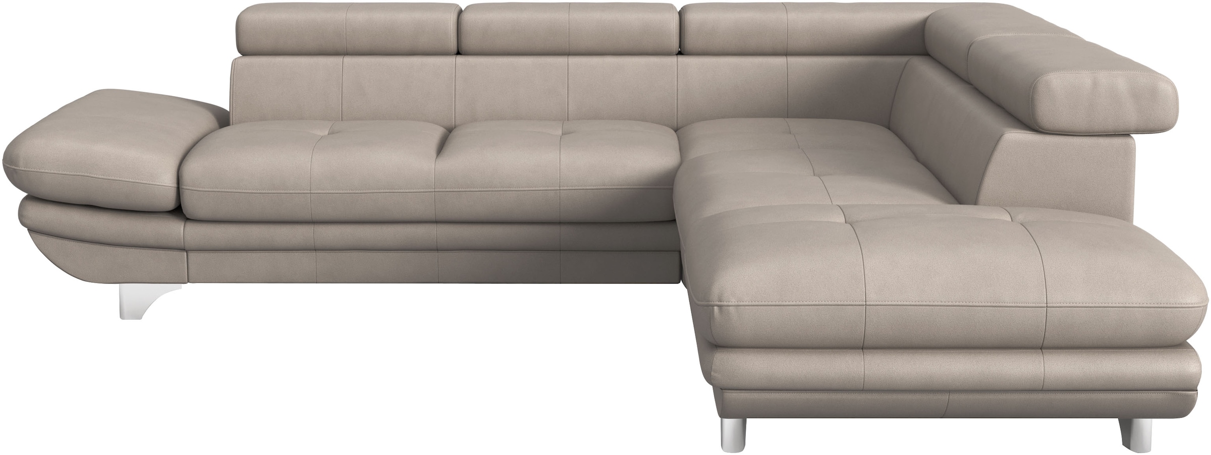 COTTA Ecksofa »Enterprise L-Form«, mit Arm- & Kopfteilverstellung, wahlweise mit Bettfunktion