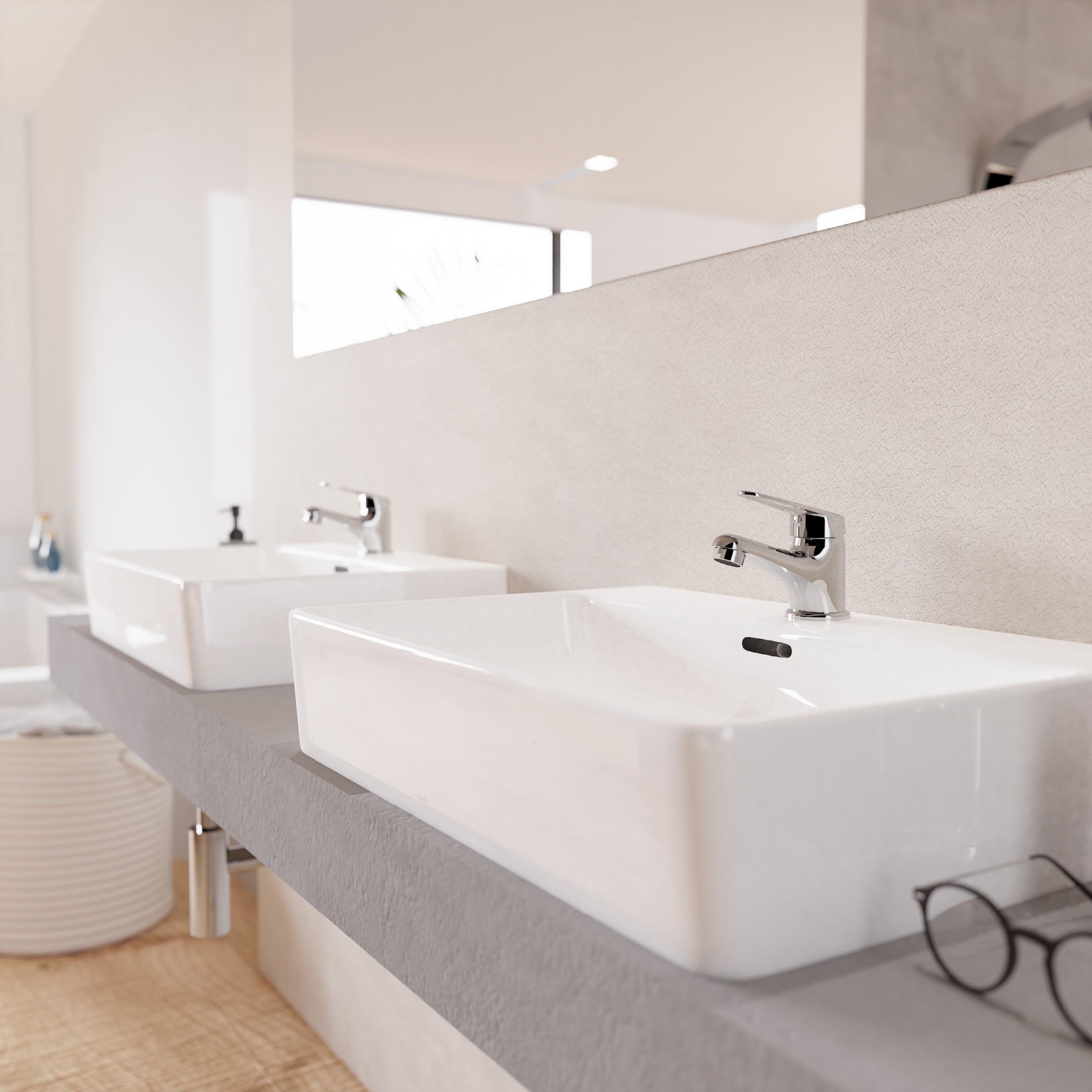 welltime Waschtischarmatur »BARI« Der Platzsparklassiker in frischem Design