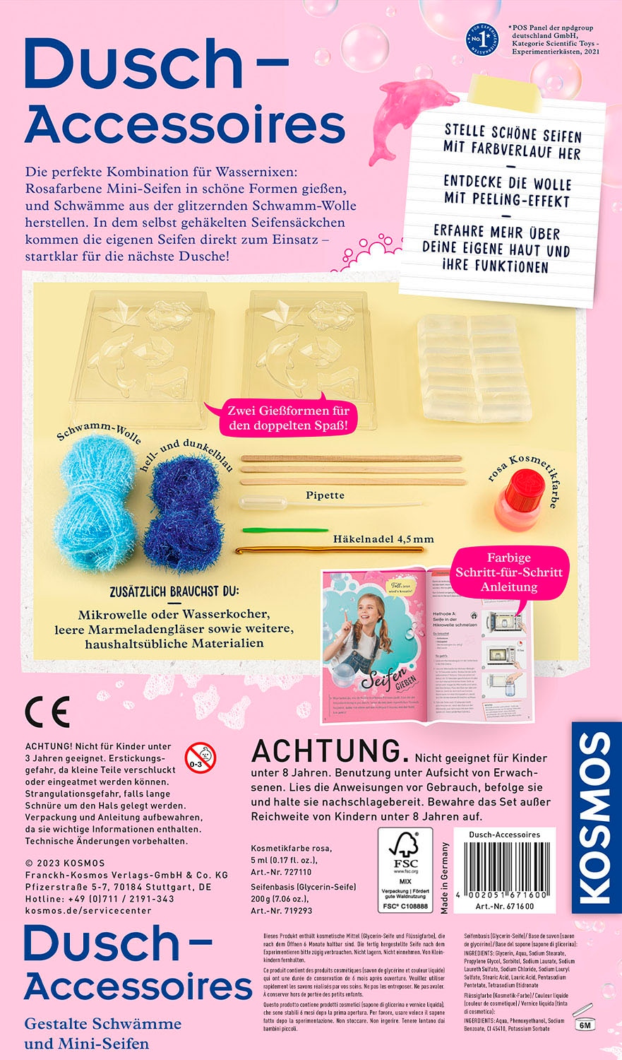 Kosmos Experimentierkasten »Dusch-Accessoires«, Made in Germany