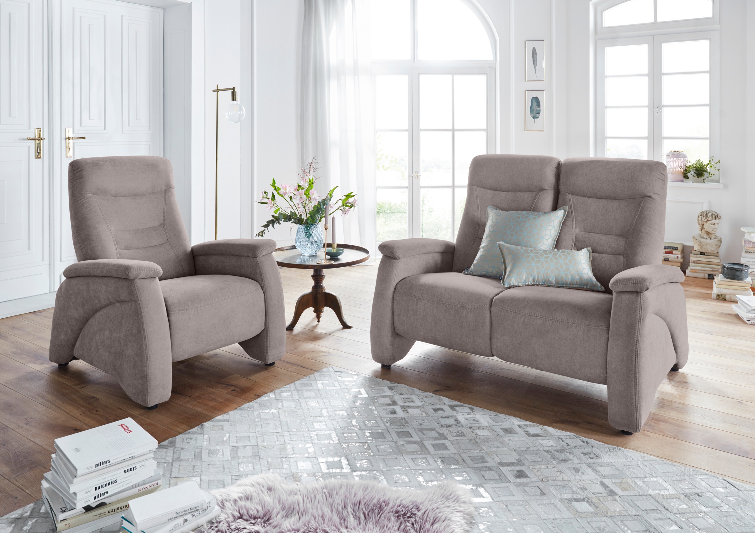 exxpo - sofa fashion Relaxsessel »Ascoli, Relaxsessel, Loungesessel, Hochlehnsessel«, mit Relaxfunktion