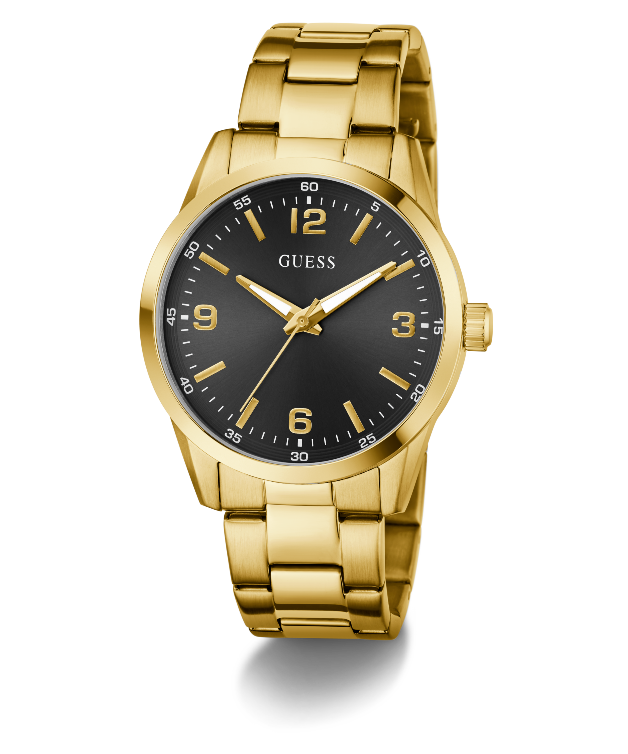 Guess Quarzuhr »EASTON« Armbanduhr, Herrenuhr, Edelstahlarmband