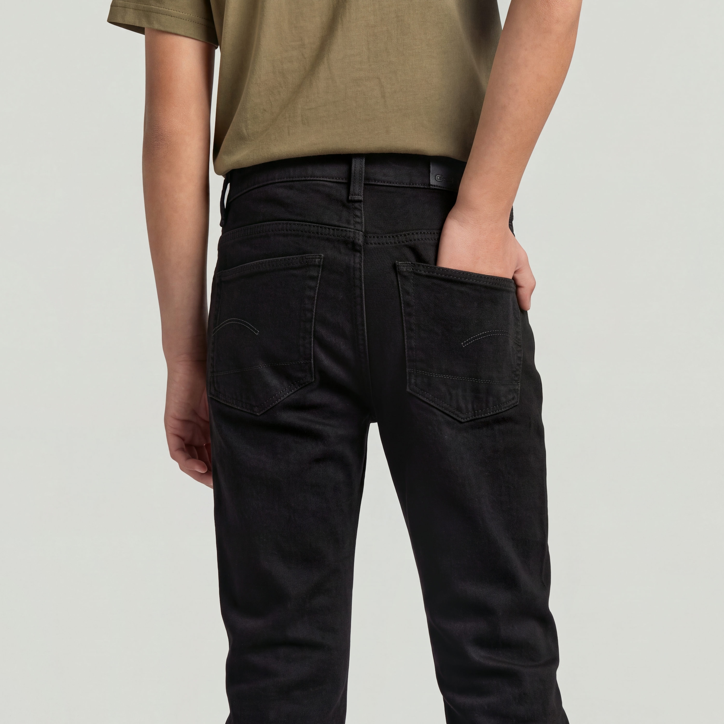 G-STAR Slim-fit-Jeans »KIDS, 3301 SLIM« mit verstellbarem Bund