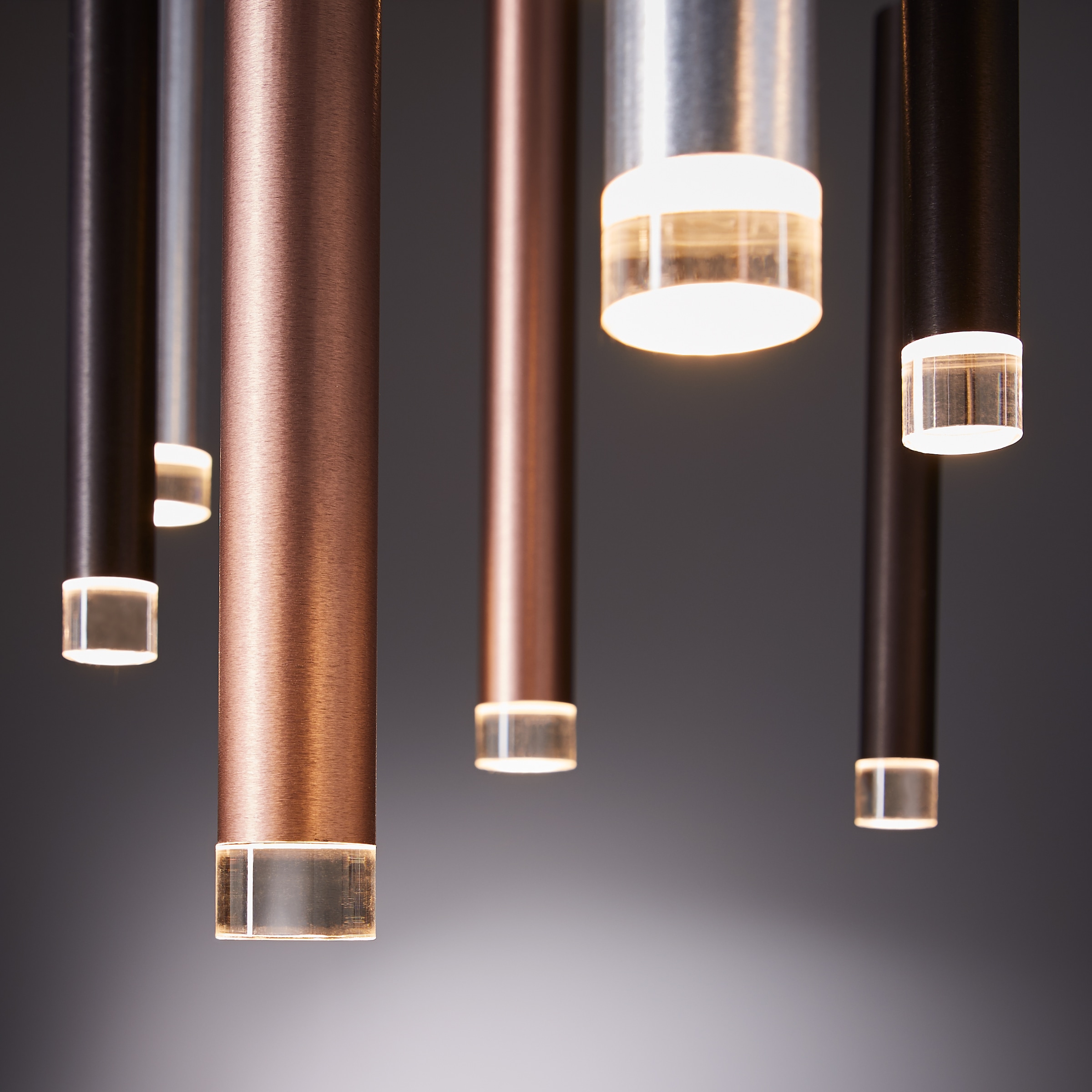 Brilliant Pendelleuchte »Cembalo« LED-Modul 1 Stk. Warmweiß LED Hängelampe 14flg braun/Kaffee