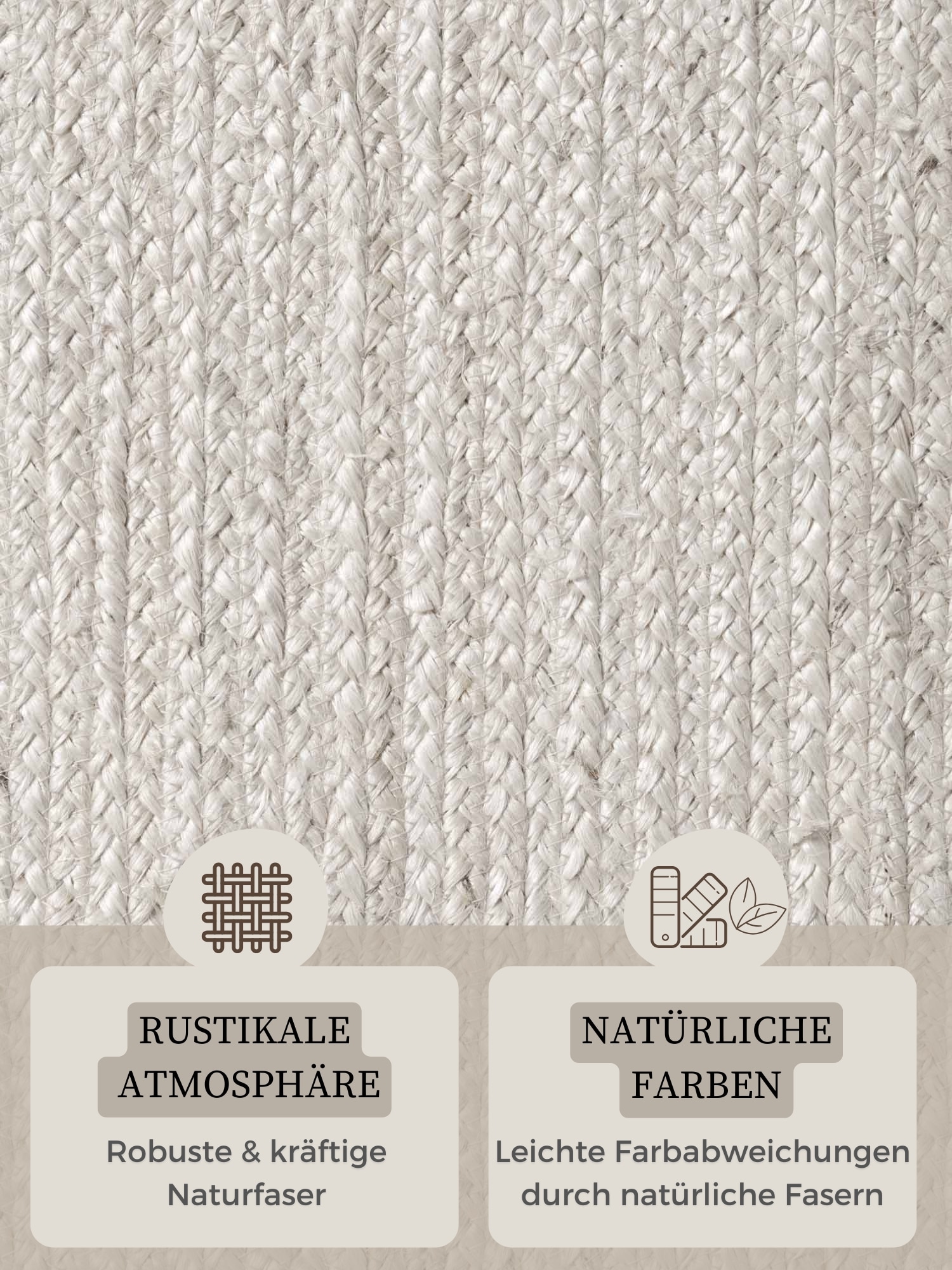 HANSE Home Teppich »Rangpur Juteteppich« oval 10 mm Höhe Handgewebt, 100% Jute , Natur, Wohnzimmer, Flur, Boho, Skandi