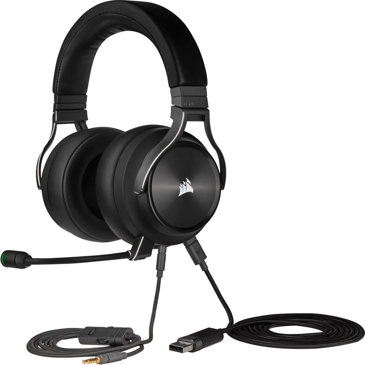 Corsair Gaming-Headset »VIRTUOSO RGB WIRELESS XT« Bluetooth WLAN (WiFi) Mikrofon abnehmbar in schwarz
