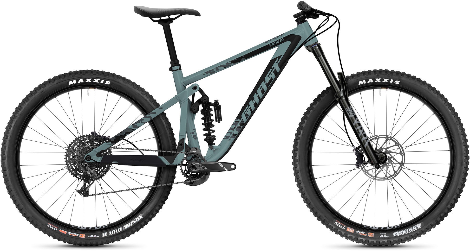 Ghost Mountainbike »Riot EN AL Essential« 12 Gang SRAM GX Eagle Schaltwerk Kettenschaltung für Damen und Herren in grau, Größe 29 Zoll (73,66 cm)