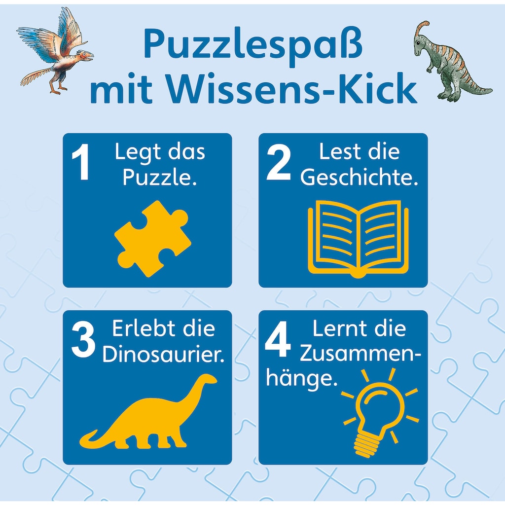 Kosmos Puzzle »WAS IST WAS Junior, Entdecke die Dinosaurier«