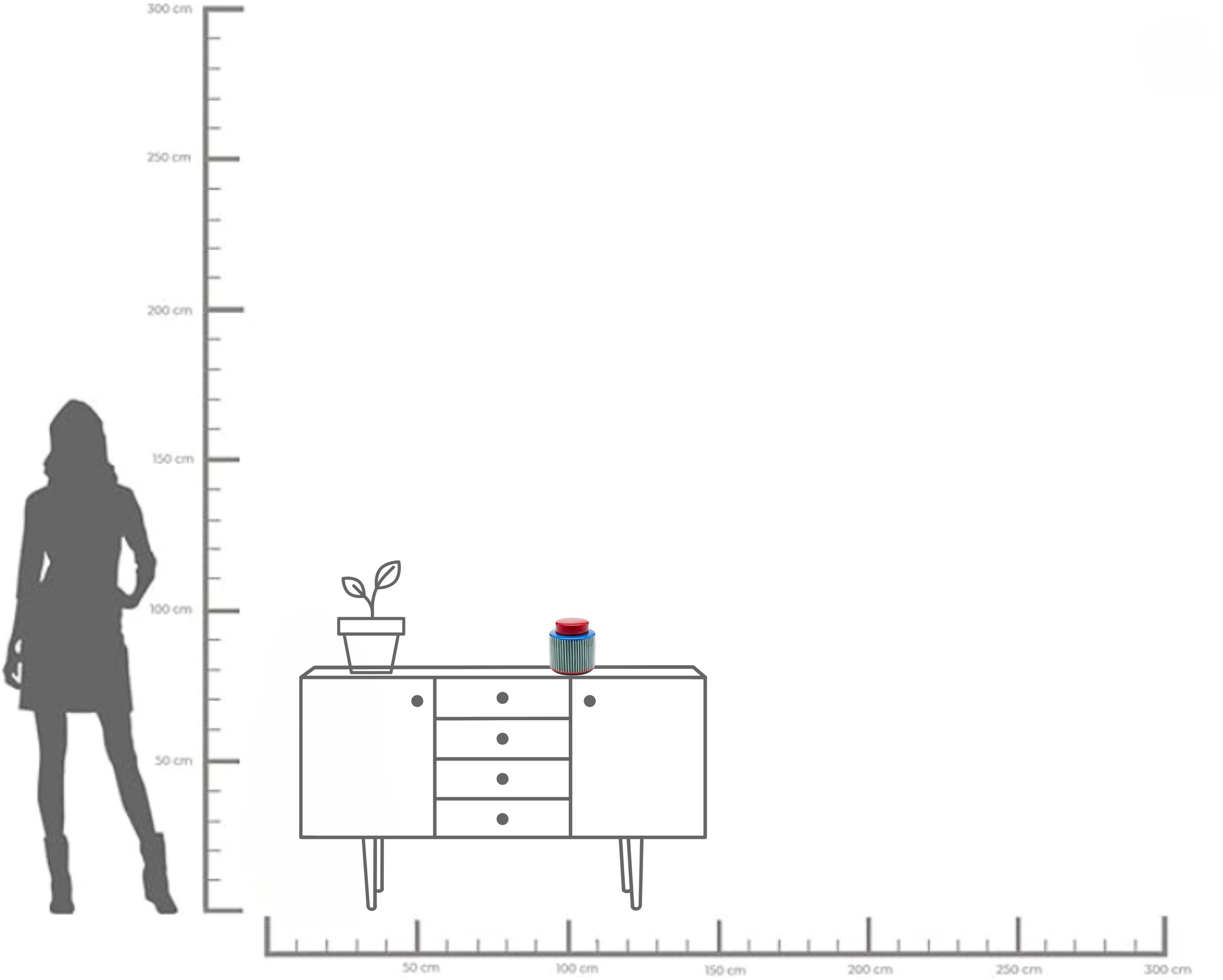 Kare Design Dose »Dekodose Festa« ideal für Schmuck, Schlüssel, Kleingeld, Haargummis u.a. Kleinteile