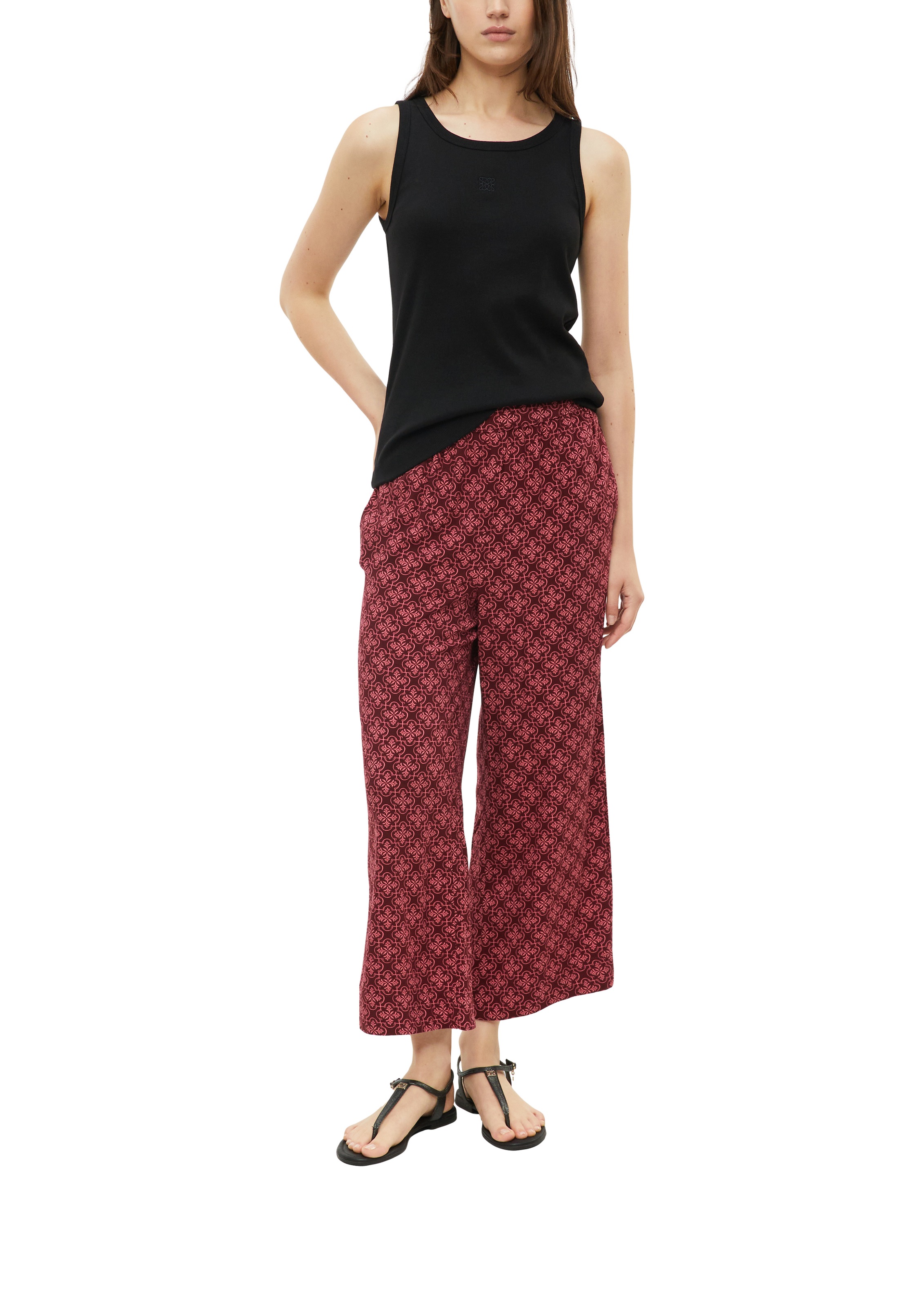 s.Oliver Stoffhose  Sommerhose mit Allover-Muster