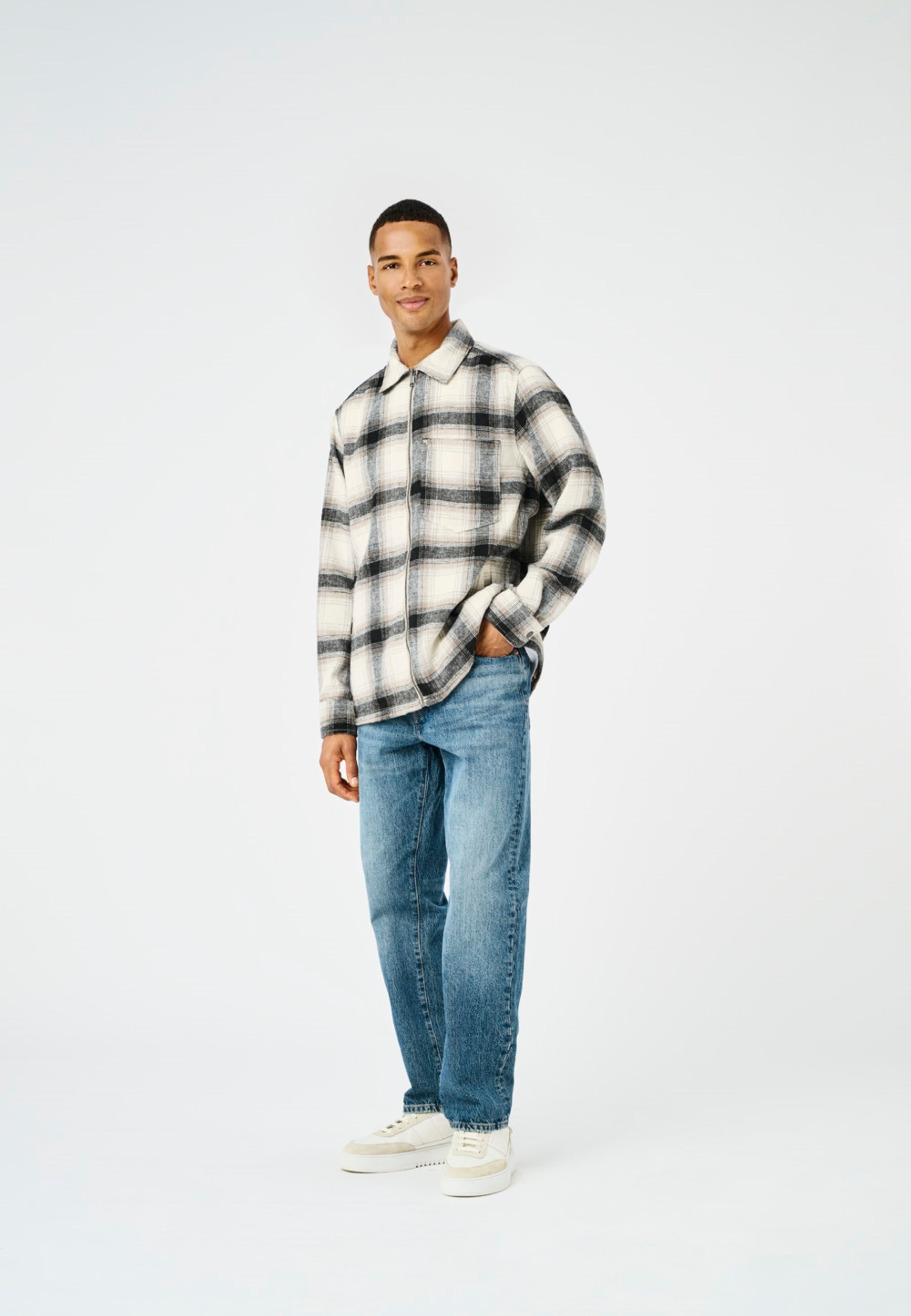 ONLY & SONS Langarmhemd »ONSAUSTIN WOOL ZIP OVERSHIRT«