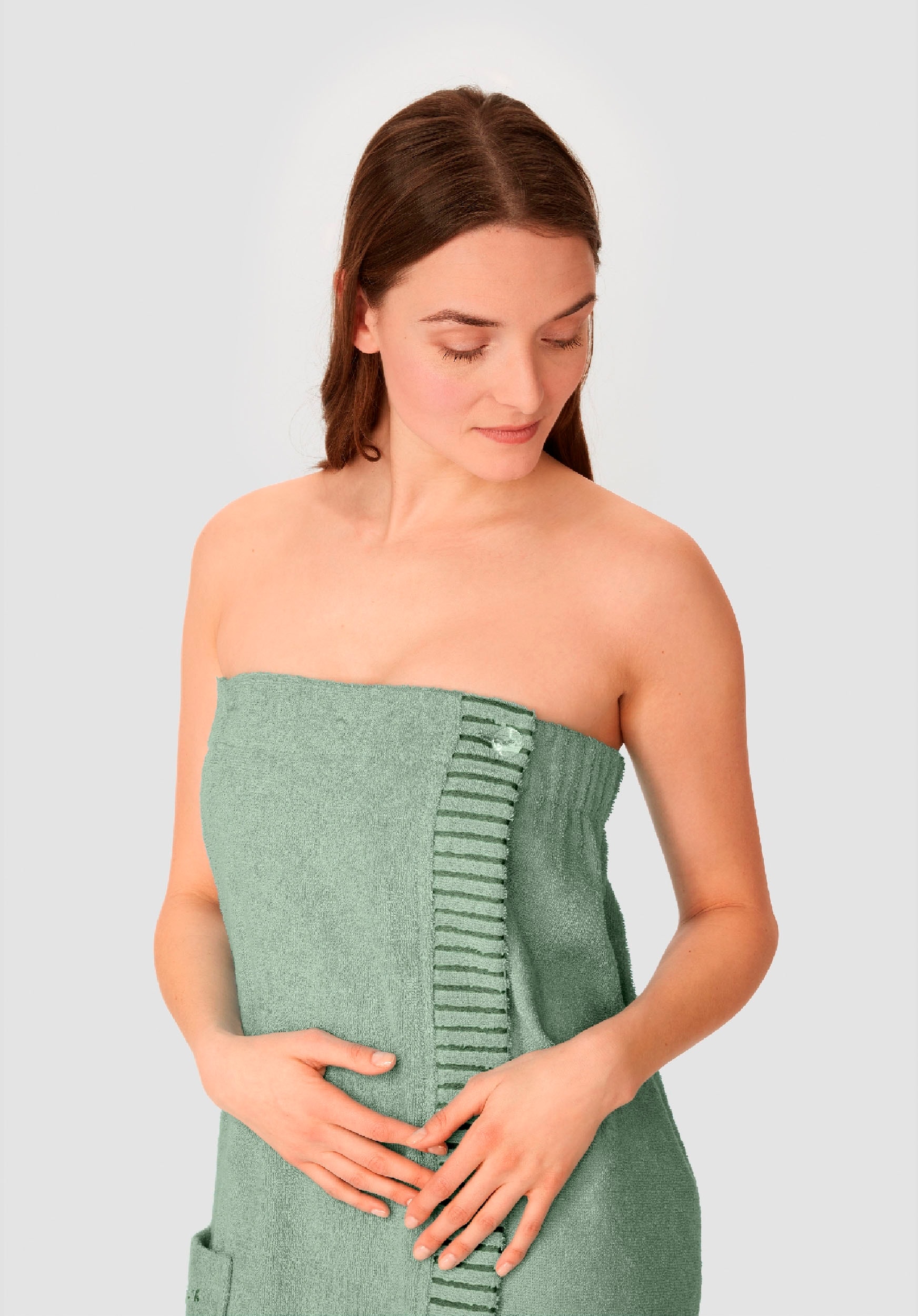 Schiesser Kilt »Rom aus weicher Baumwolle, saugstark und 3-fach weitenverstellbar« 1 Stk. tlg., MADE IN GREEN by OEKO-TEX®