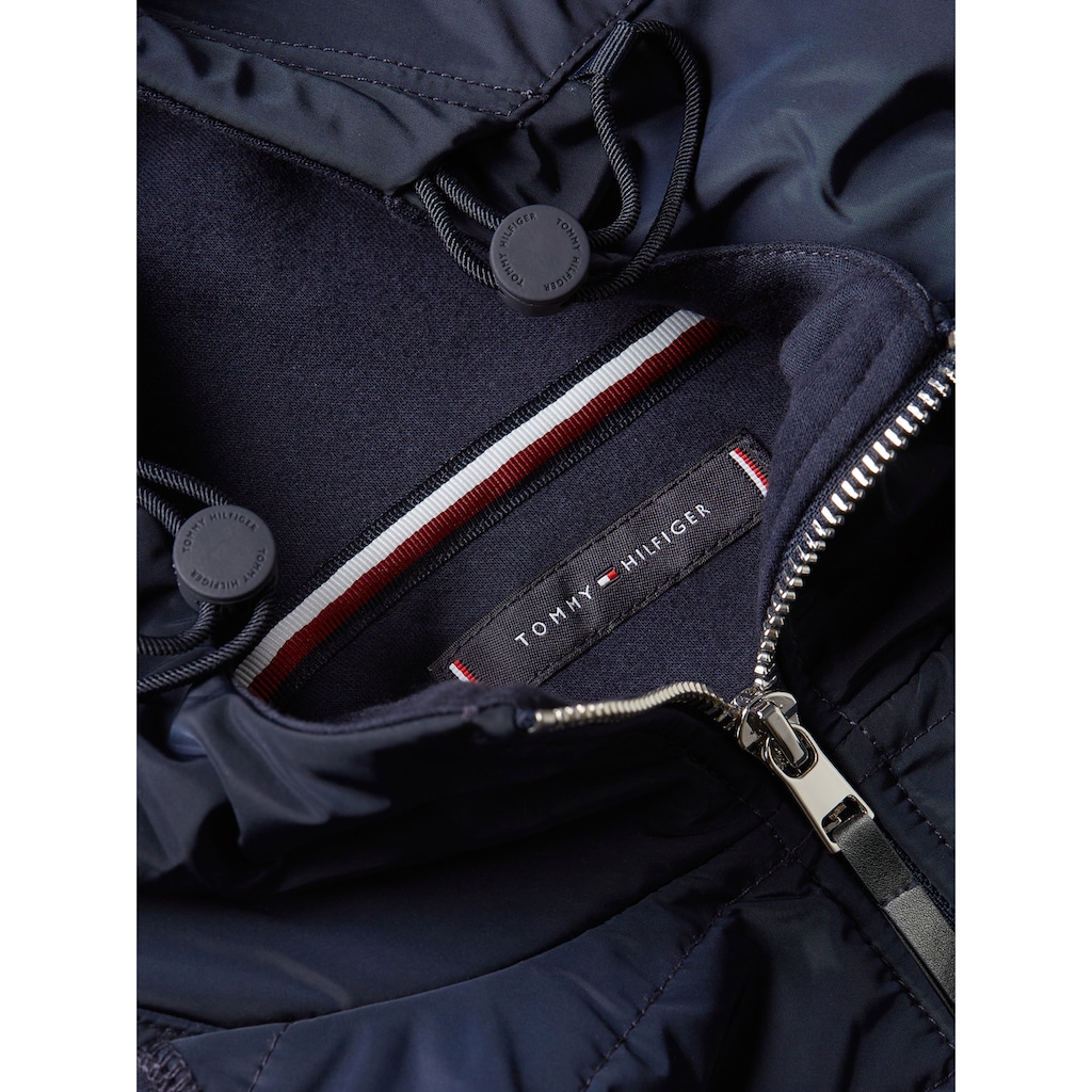 Tommy Hilfiger Kapuzensweatjacke »MIX MEDIA HOODED ZIP THROUGH«