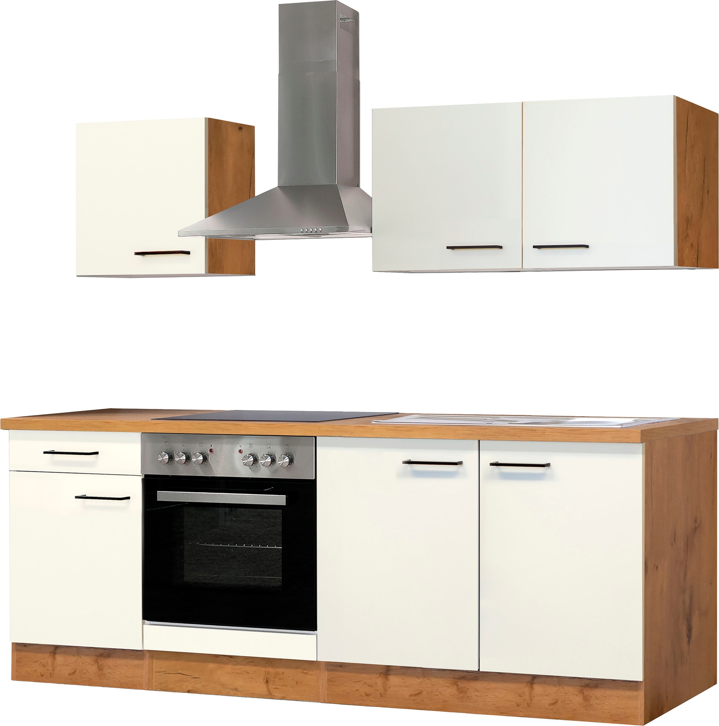 Flex-Well Küchenzeile »Vintea«, mit E-Geräten, Gesamtbreite 210 cm