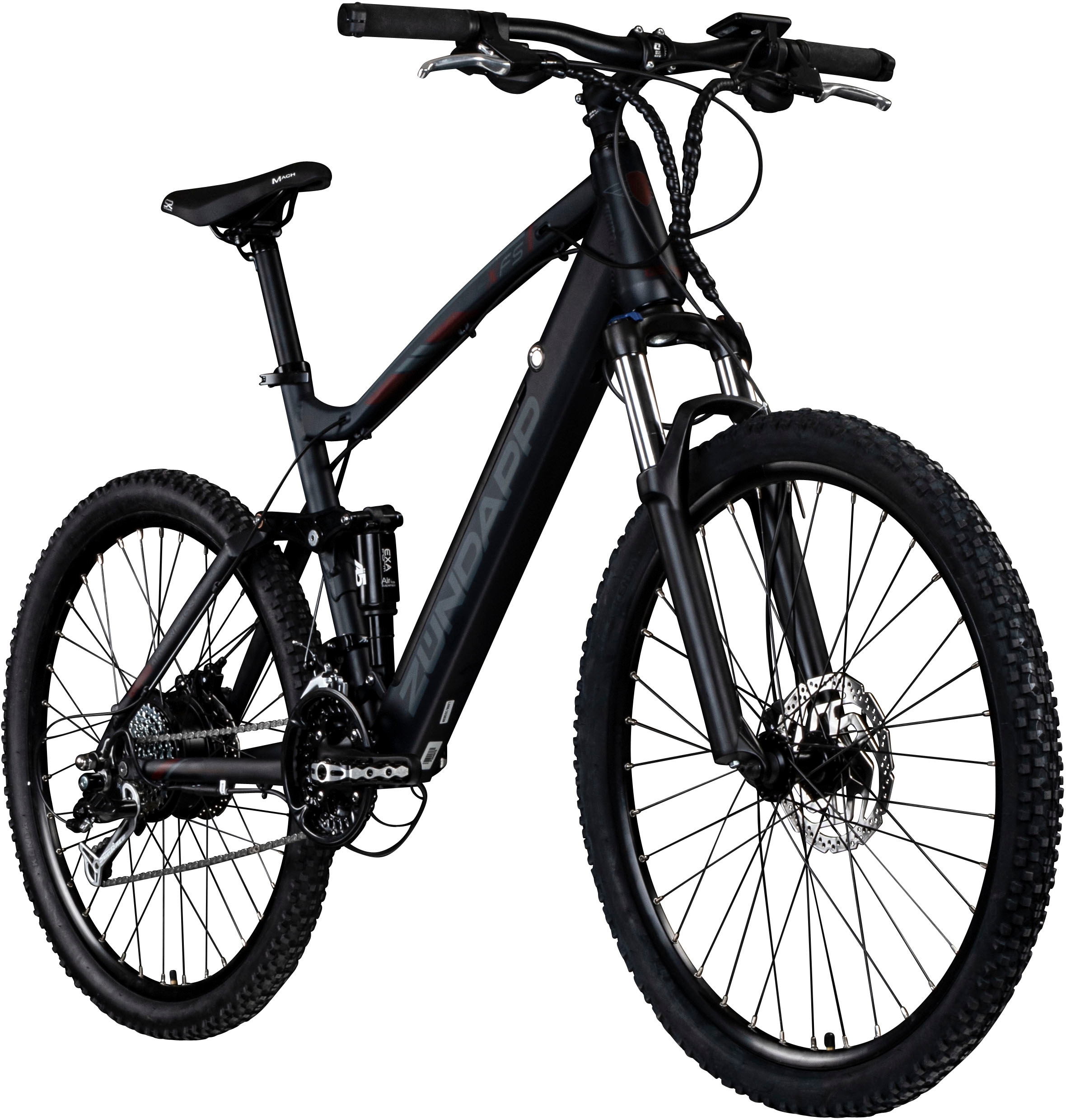 Zündapp E-Bike »XFS«, 27 Gang, Shimano, Tourney TX, Heckmotor 250 W, Pedelec, Elektrofahrrad für Damen u. Herren, MTB