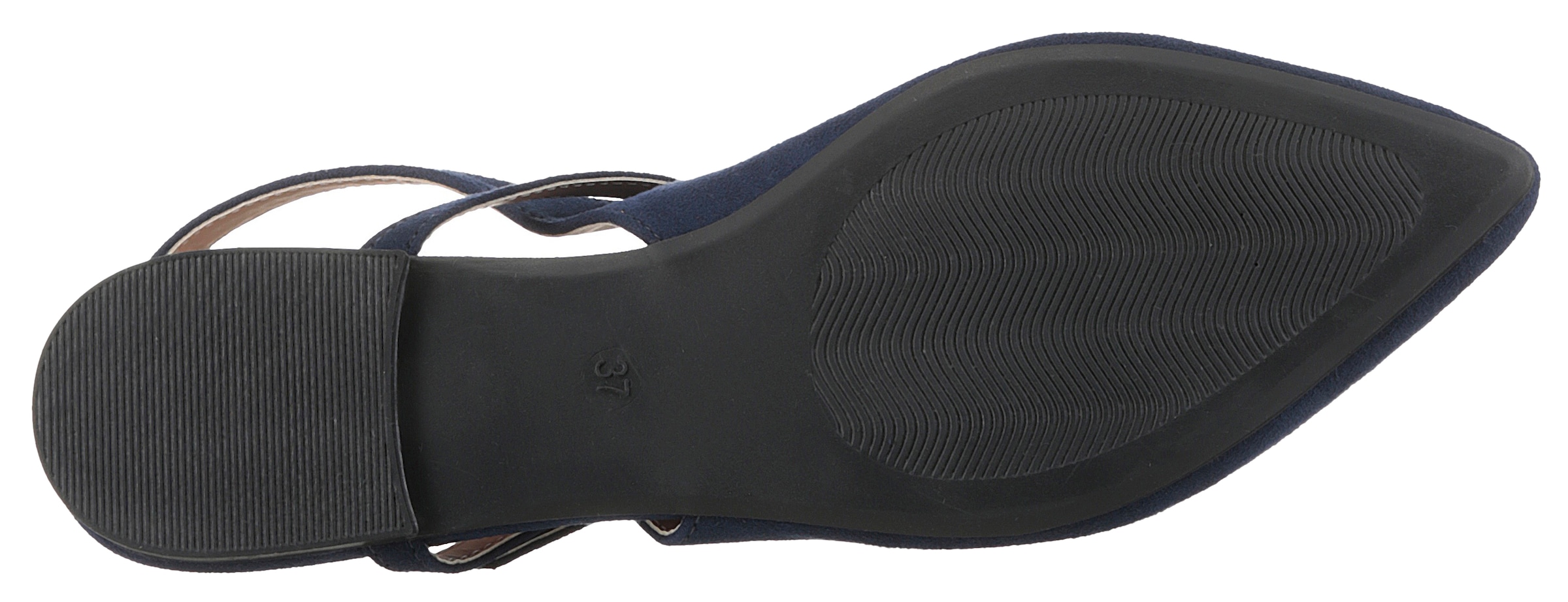 Aniston SHOES Slingpumps, Flat, Sommerschuh, Riemchensandale - neue KOLLEKTION, schmale Form