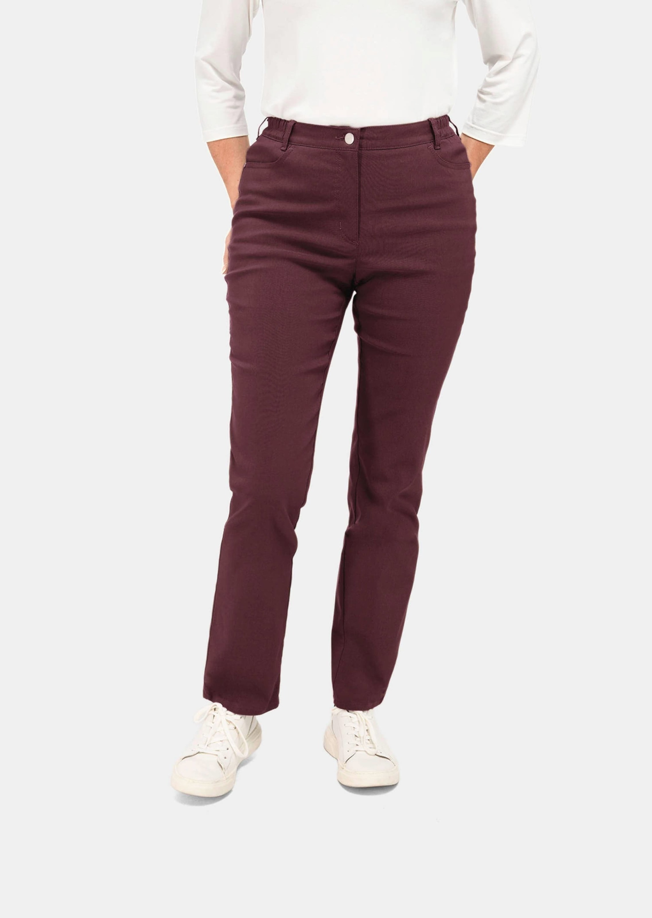 GOLDNER Stoffhose »Kurzgröße Perfekte Super-Stretch-Hose CARLA«