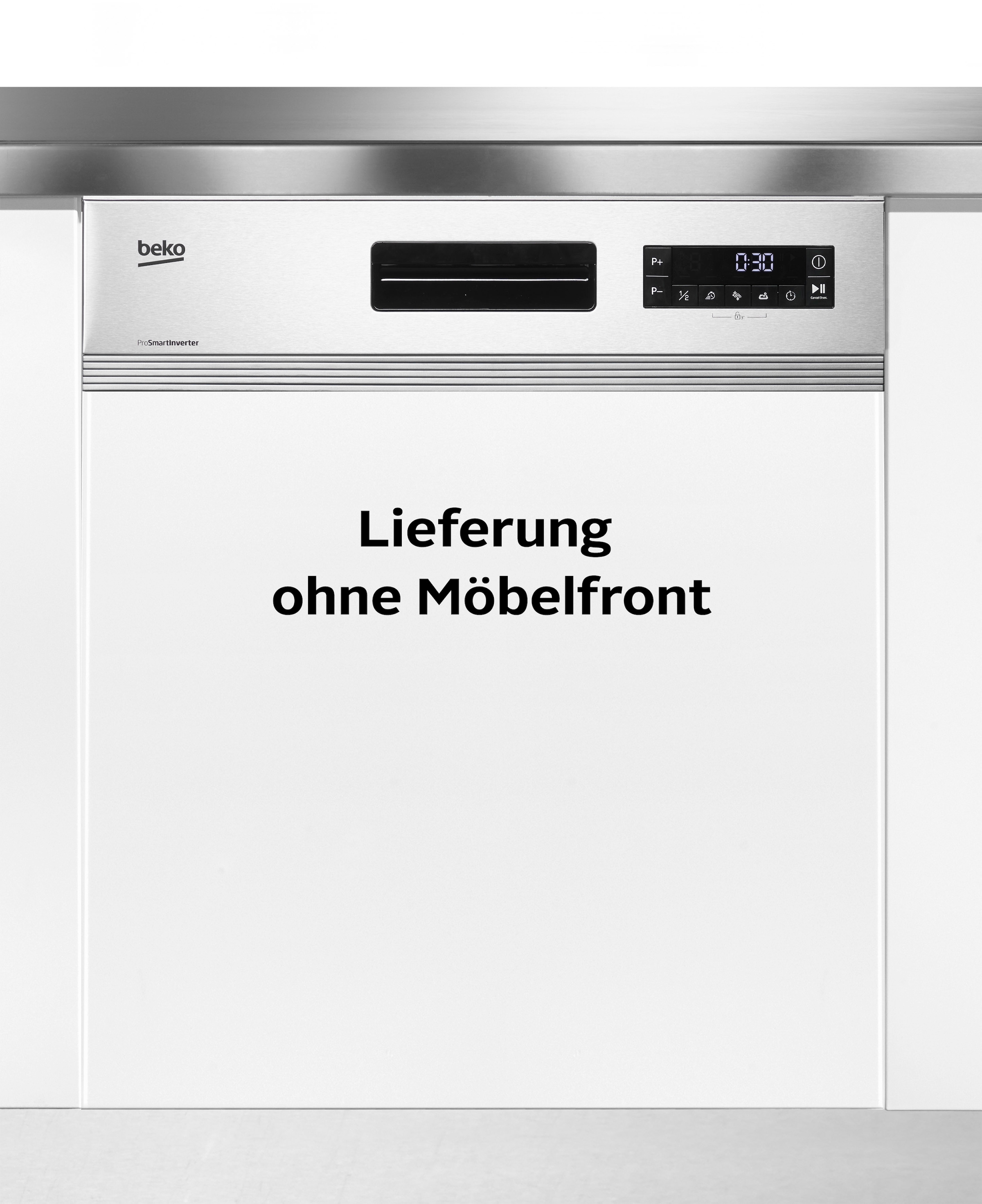 BEKO teilintegrierbarer Geschirrspüler »DSN16440X«, 14 Maßgedecke, ProSmart Inverter Motor