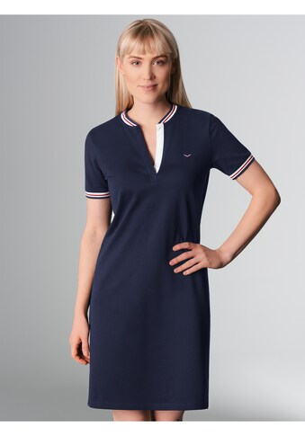 Jerseykleid »TRIGEMA Polokleid ohne Kragen«, (1 tlg.)