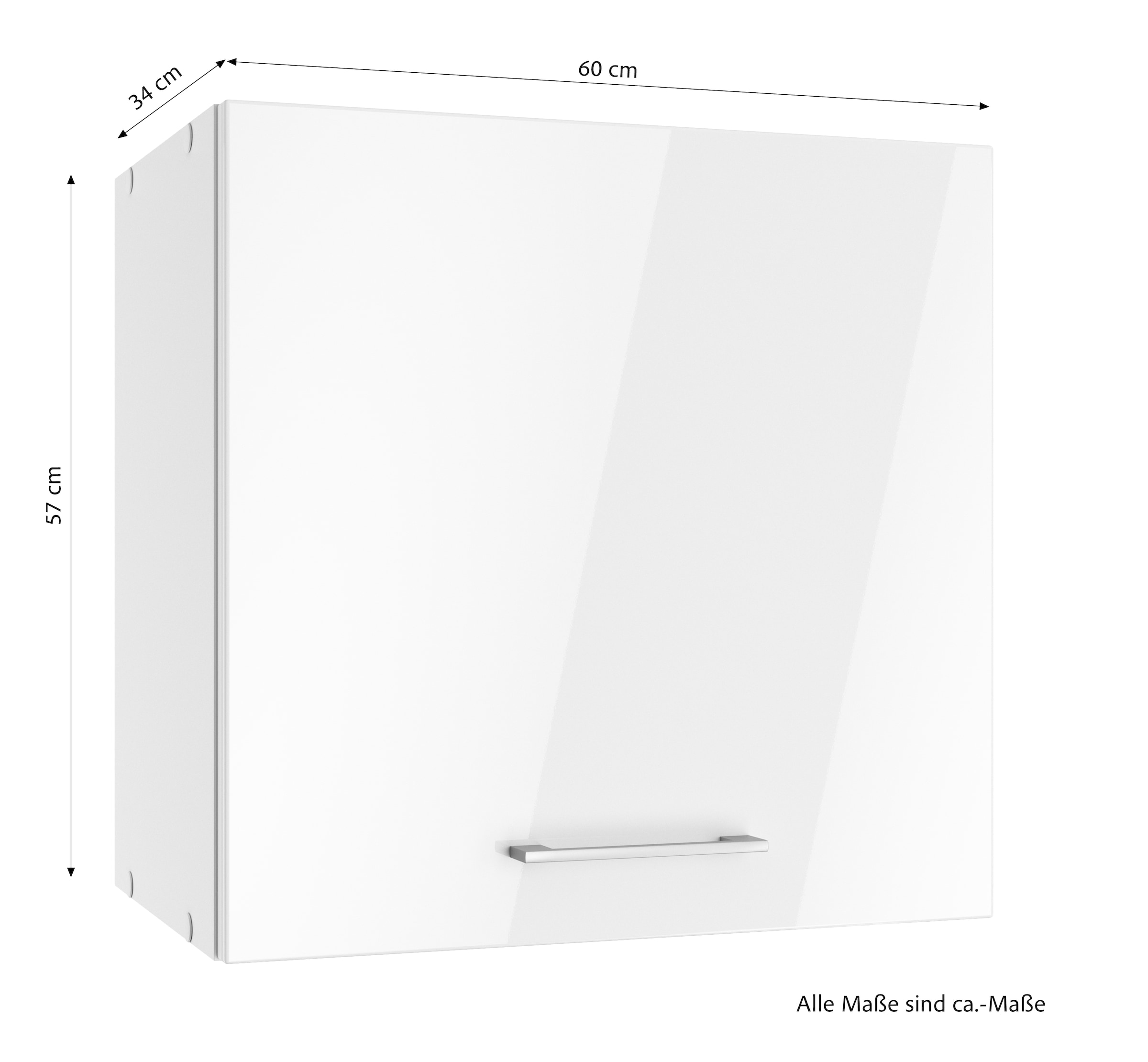 KOCHSTATION Hängeschrank »KS-Milan«, HELD Möbel, Hängeschrank 60 cm, matte oder hochglänzende Fronten