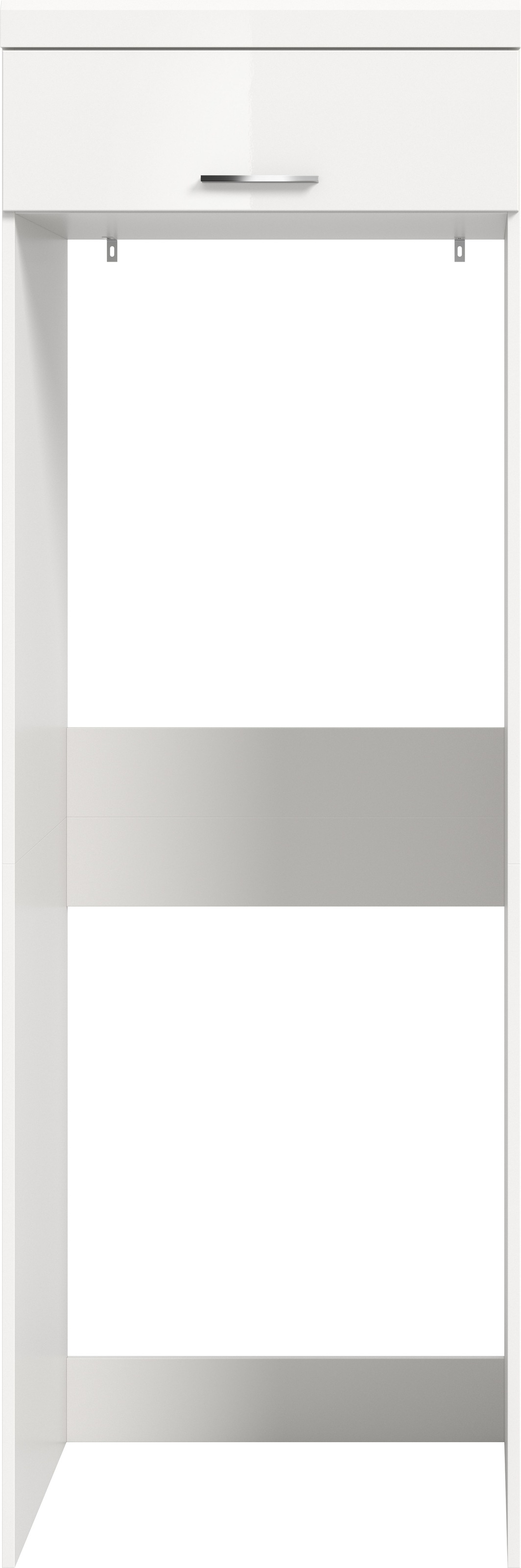 welltime Waschmaschinenumbauschrank »SIENA, Breite 66 cm, für Waschmaschine & Trockner, 1 Klappe, MDF-Front« Überbauschrank, Umbauschrank, Badschrank, Hauswirtschaftsschrank