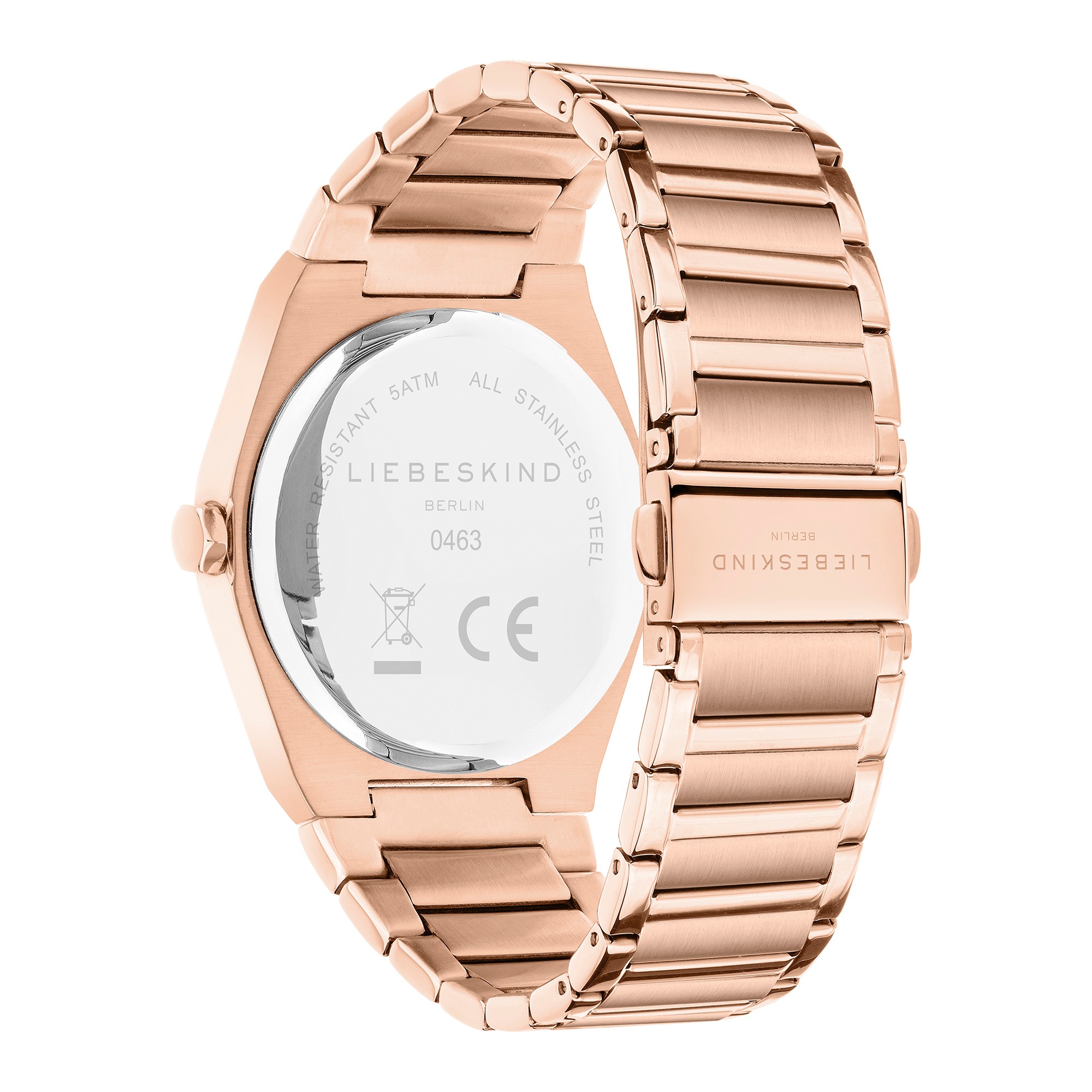 Liebeskind Berlin Quarzuhr »Minimalist 48 mm« Armbanduhr, Damenuhr, Herrenuhr, Edelstahlarmband, analog