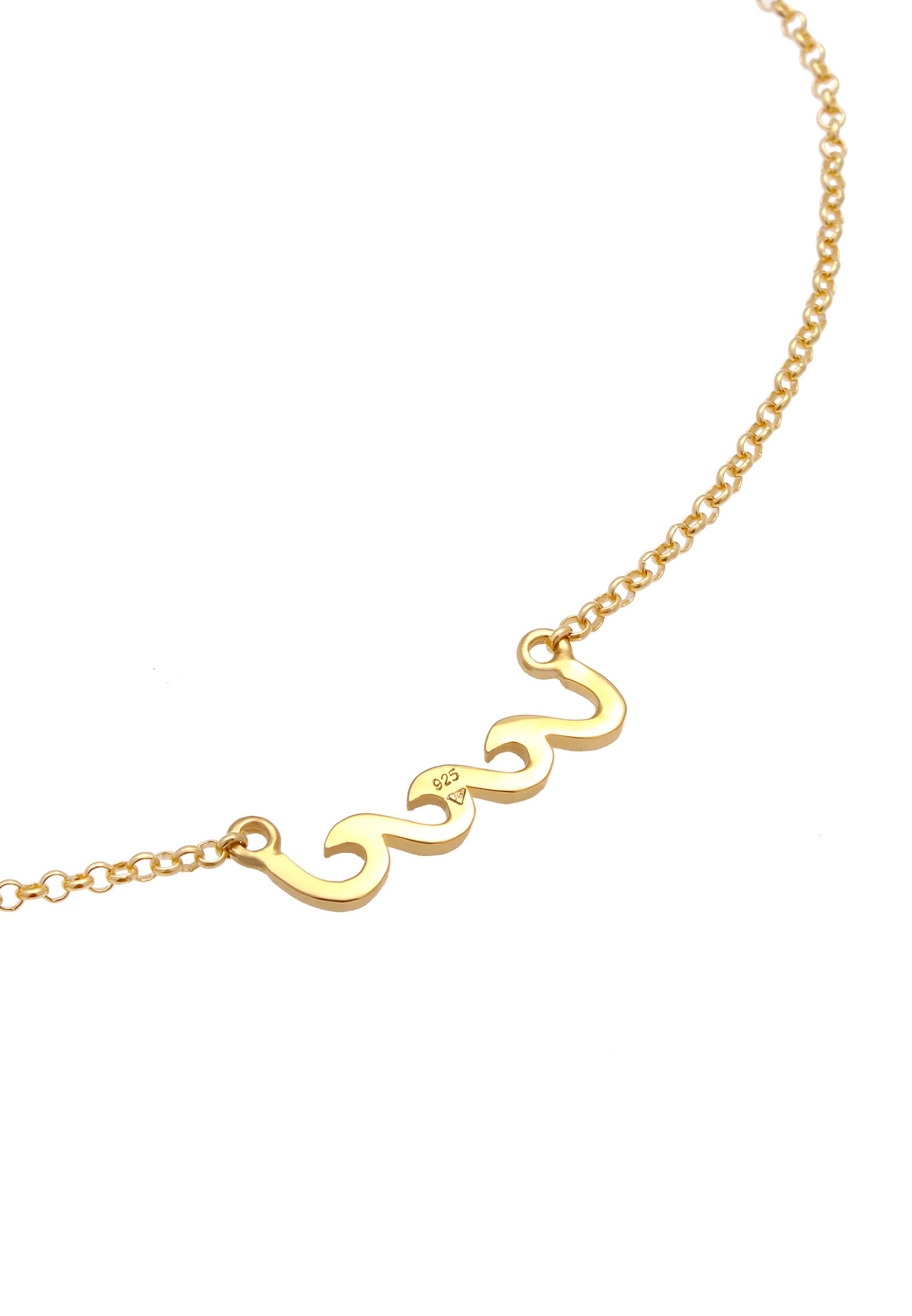 Elli Fußkette »Fußschmuck Wellen Meer 925 Sterling Silber«