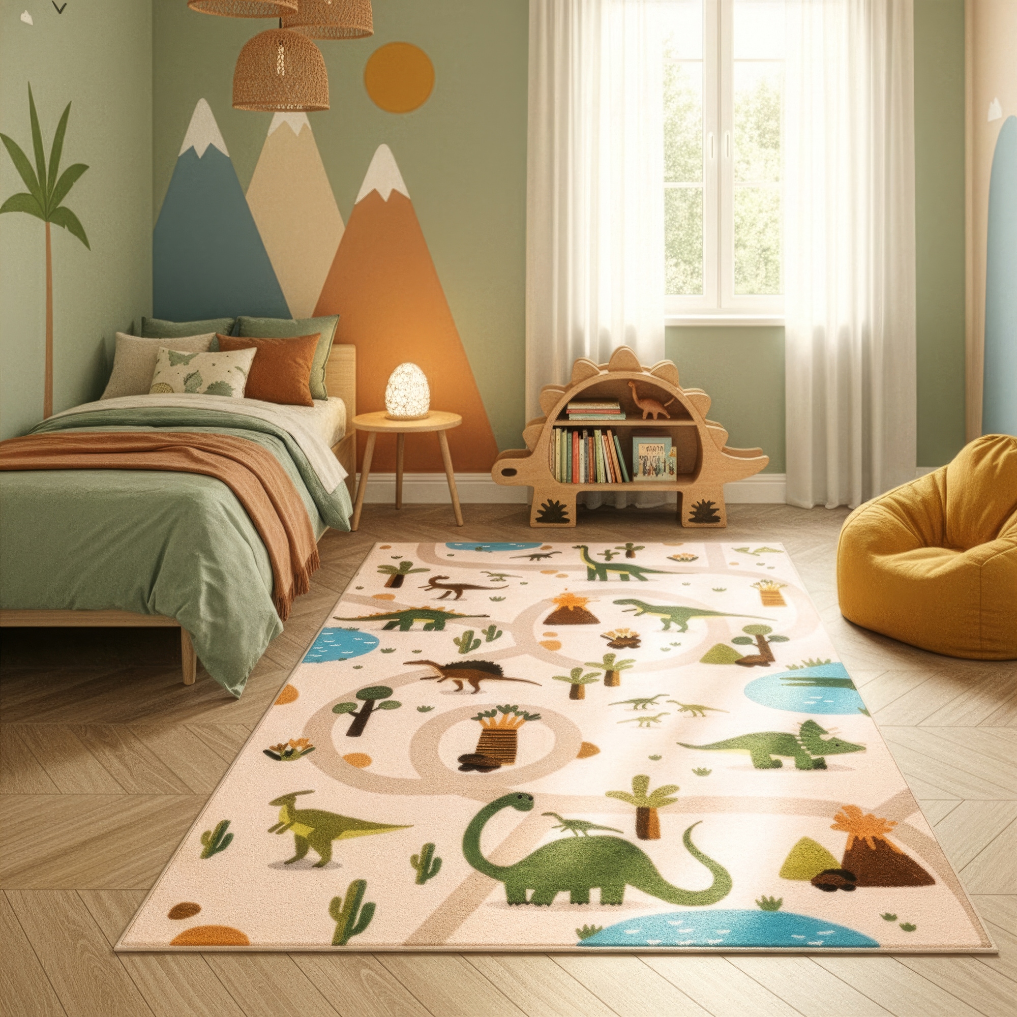 Ayyildiz Teppiche Kinderteppich »COCO 1131« rechteckig 8 mm Höhe Waschbar bei 30 °C, rutschhemmend, OEKO-TEX® zertifiziert