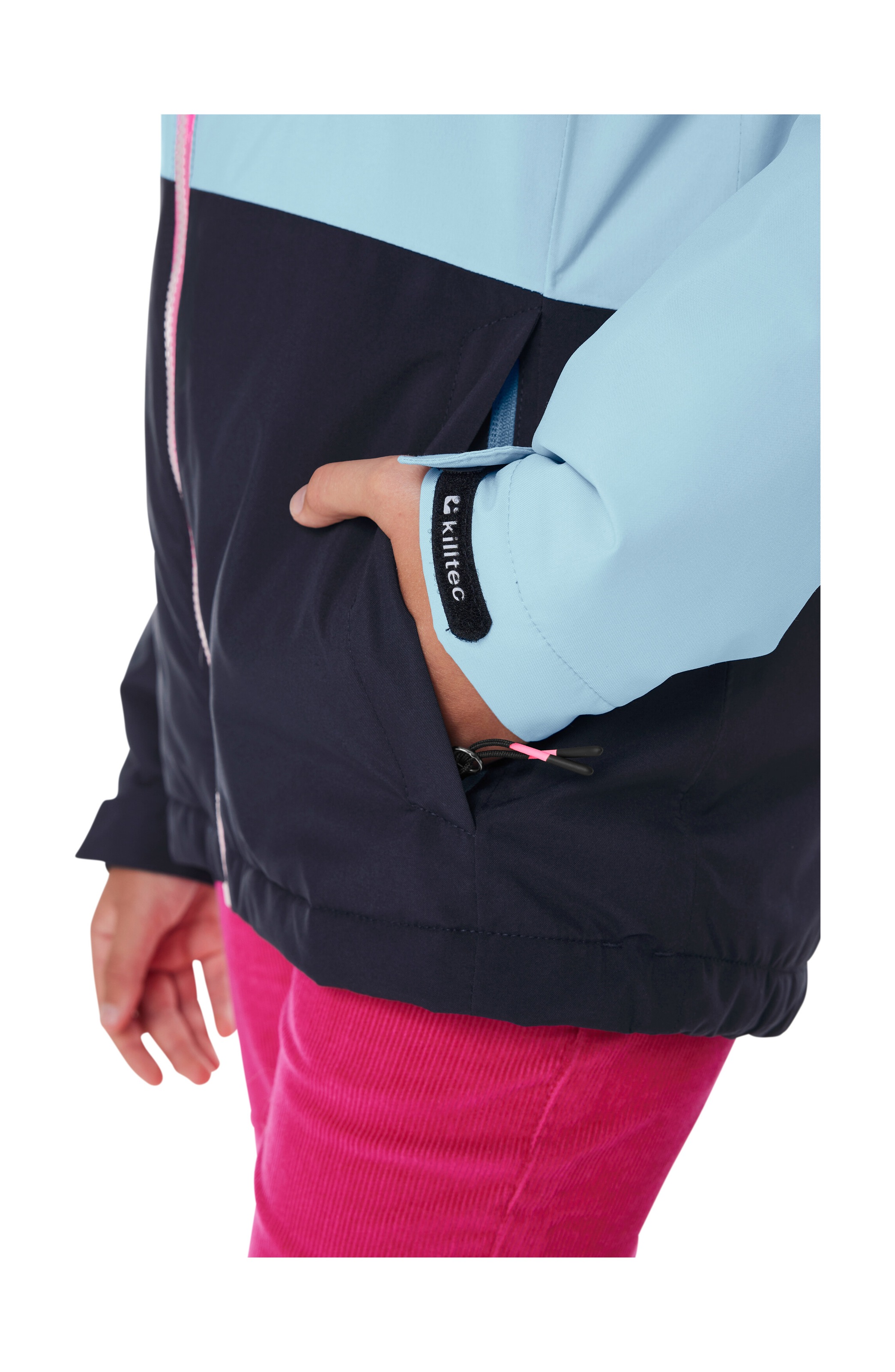 Killtec Skijacke »KSW 331 GRLS SKI JCKT« Atmungsaktive, wasserdichte Jacke mit Fleece-Innenseite, Skipasstasche