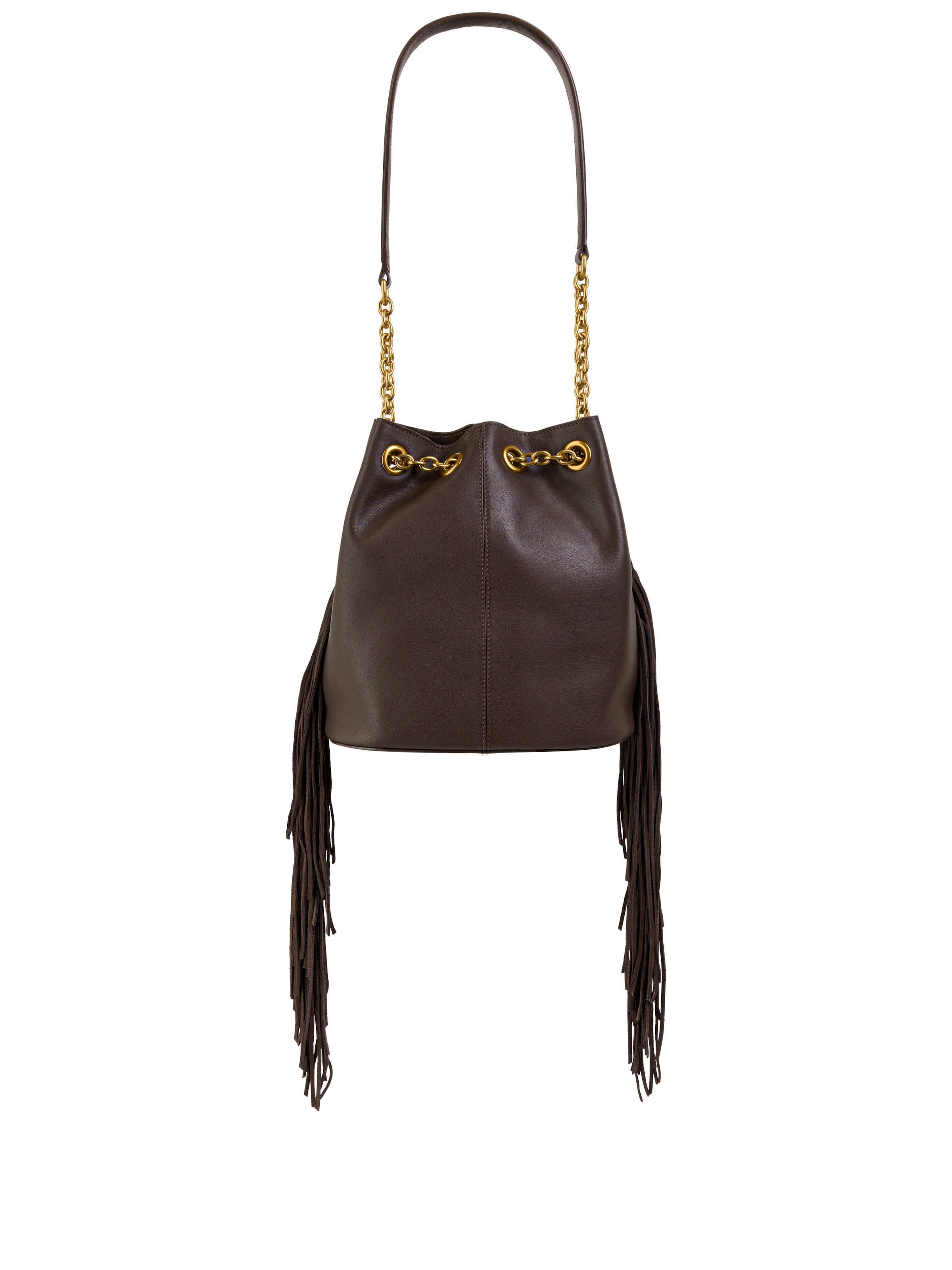 Marc Cain Beuteltasche »Collections« Damen Umhängetasche, Fransentasche, Western Bag mit Nieten verziert