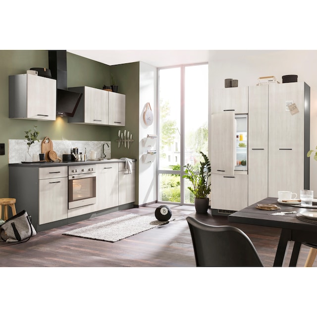 wiho Küchen Küchenzeile »Esbo«, mit E-Geräten, Breite 310 cm bei OTTO