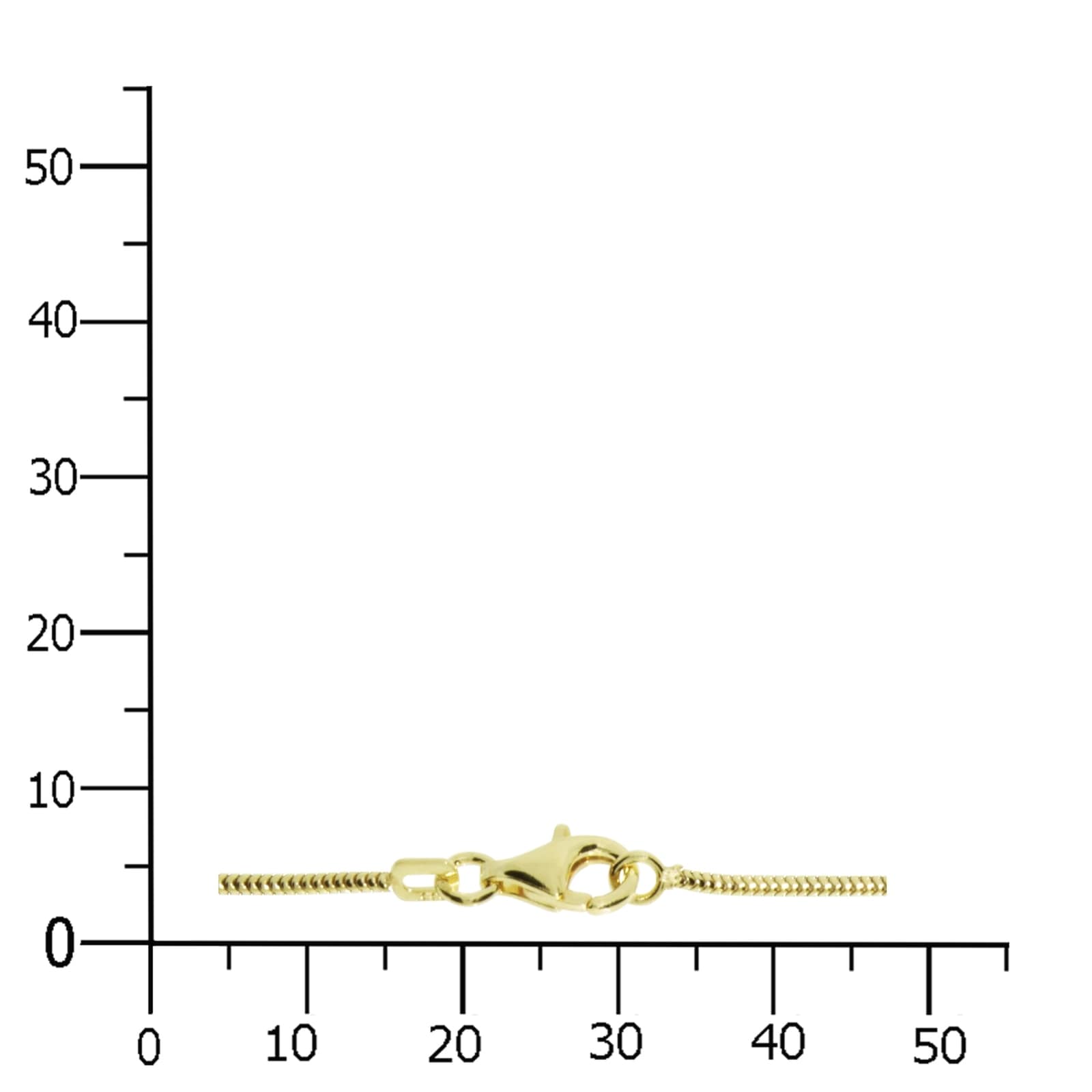 OSTSEE-SCHMUCK Goldkette »- Schlange 1,2 mm - Gold 585/000 -,«