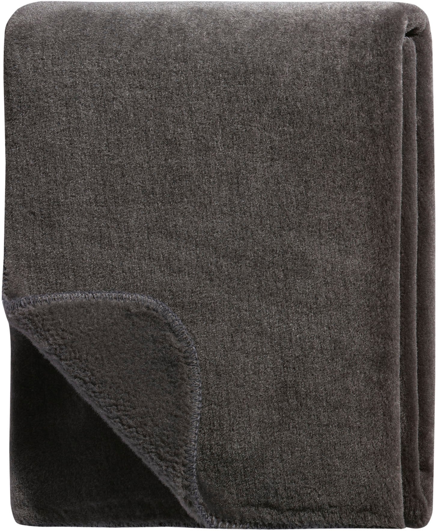 Biederlack Wohndecke »Wool Feel im Pelz-Look« mit gektteltem Zierstich