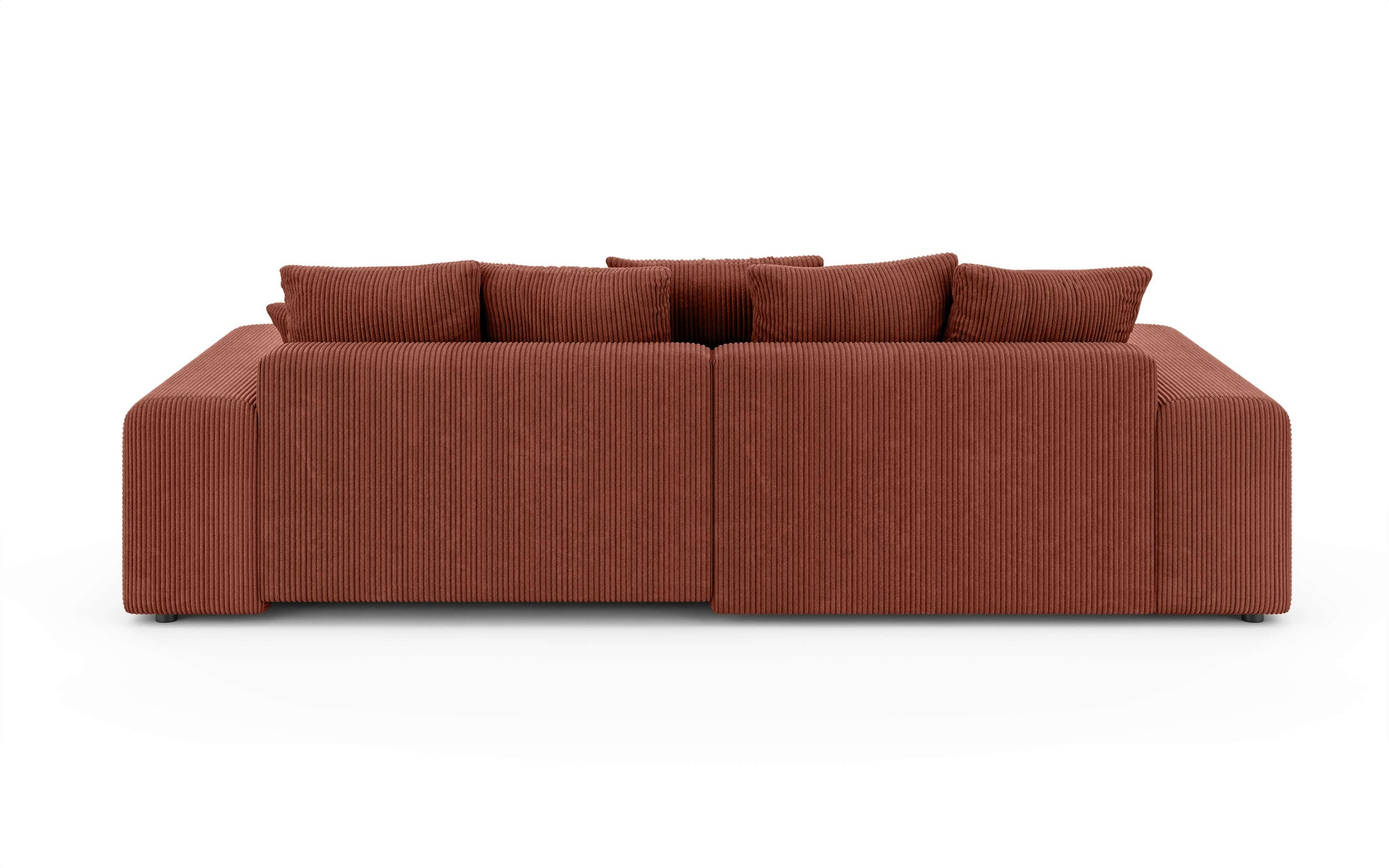 Home affaire Ecksofa »LAKESIDE mit Bettfunktion und Bettkasten, B/T/H 257/166/84 cm«, L-Form, Recamiere beidseitig montierbar, Wellenunterfederung