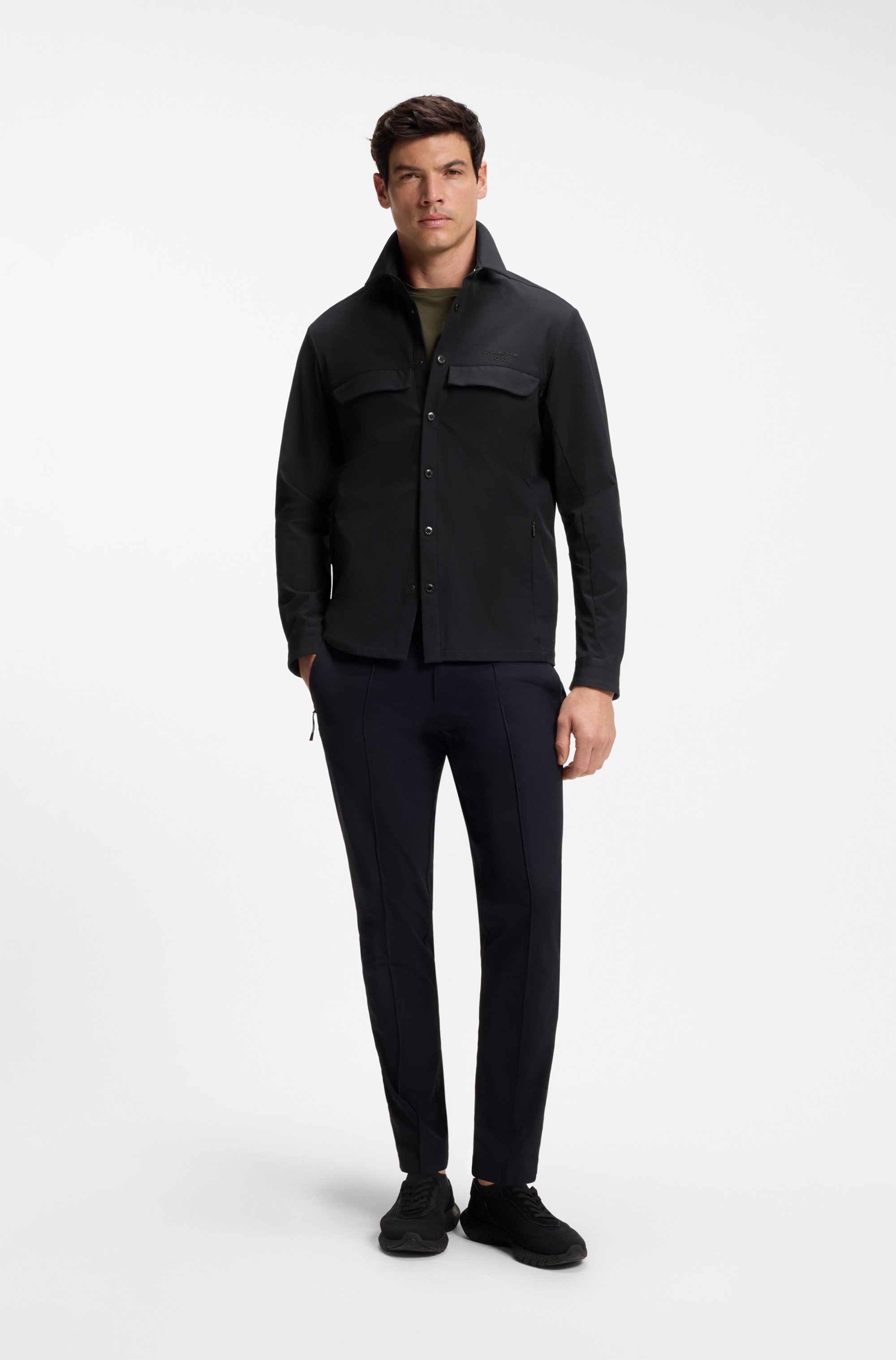 BOSS GREEN Hemdjacke »Porsche Spirit 70 Capsule Collection« Premium Herrenmode Limited