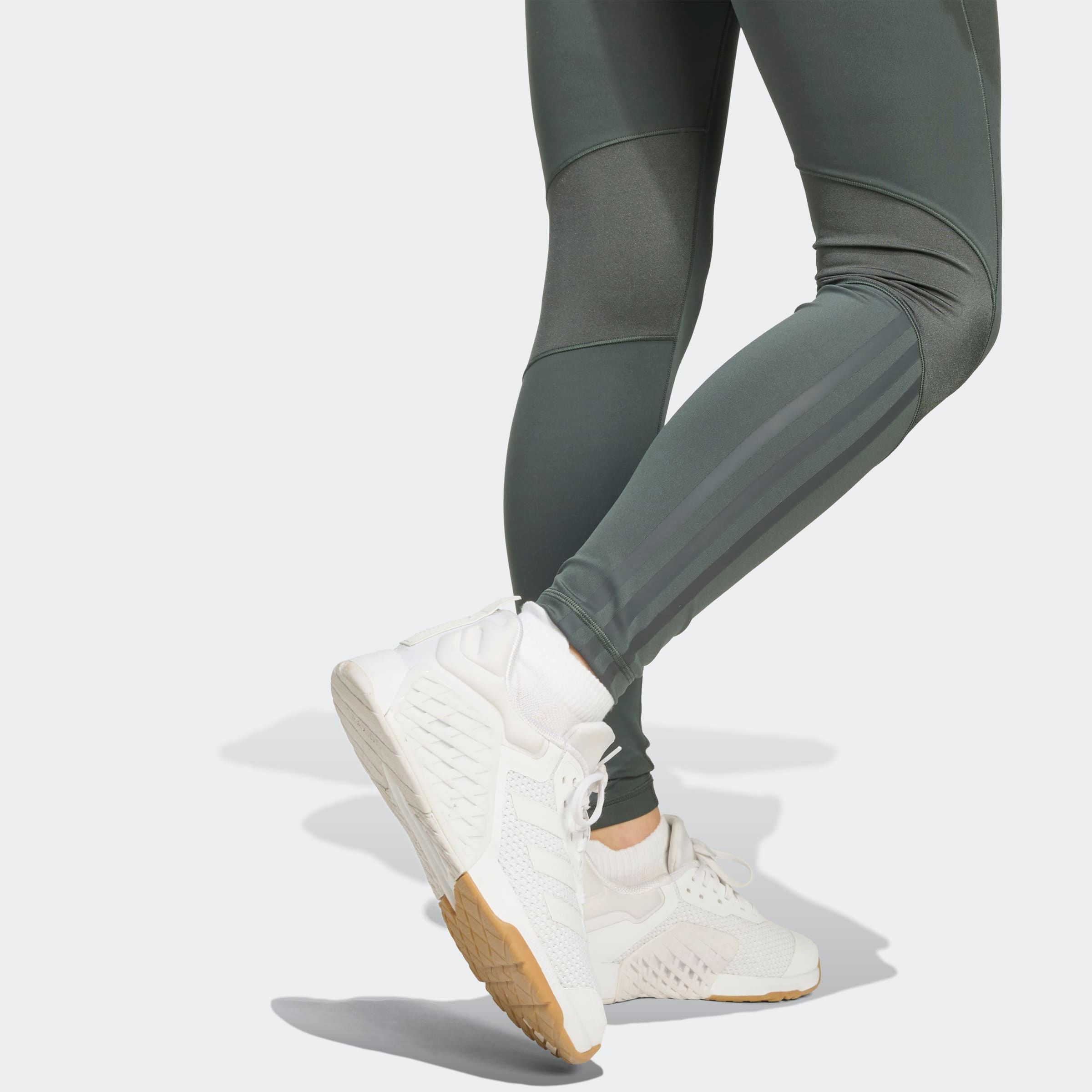 adidas Performance Trainingstights »HYPERGLAM SHINE FULL-LENGTH LEGGINGS«  sportlicher Mix aus glänzendem und mattem Material, mit Jacquard-Bund