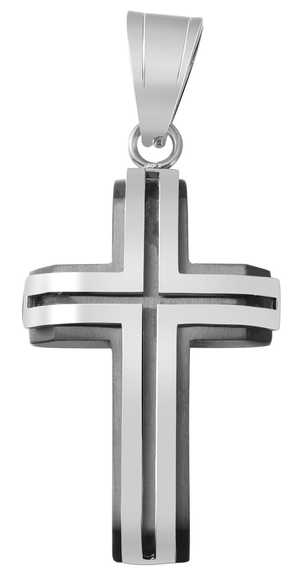 Adelia´s Kreuzanhänger »Unisex Anhänger ¿ Kreuz Kreuzanhänger aus Edelstahl«