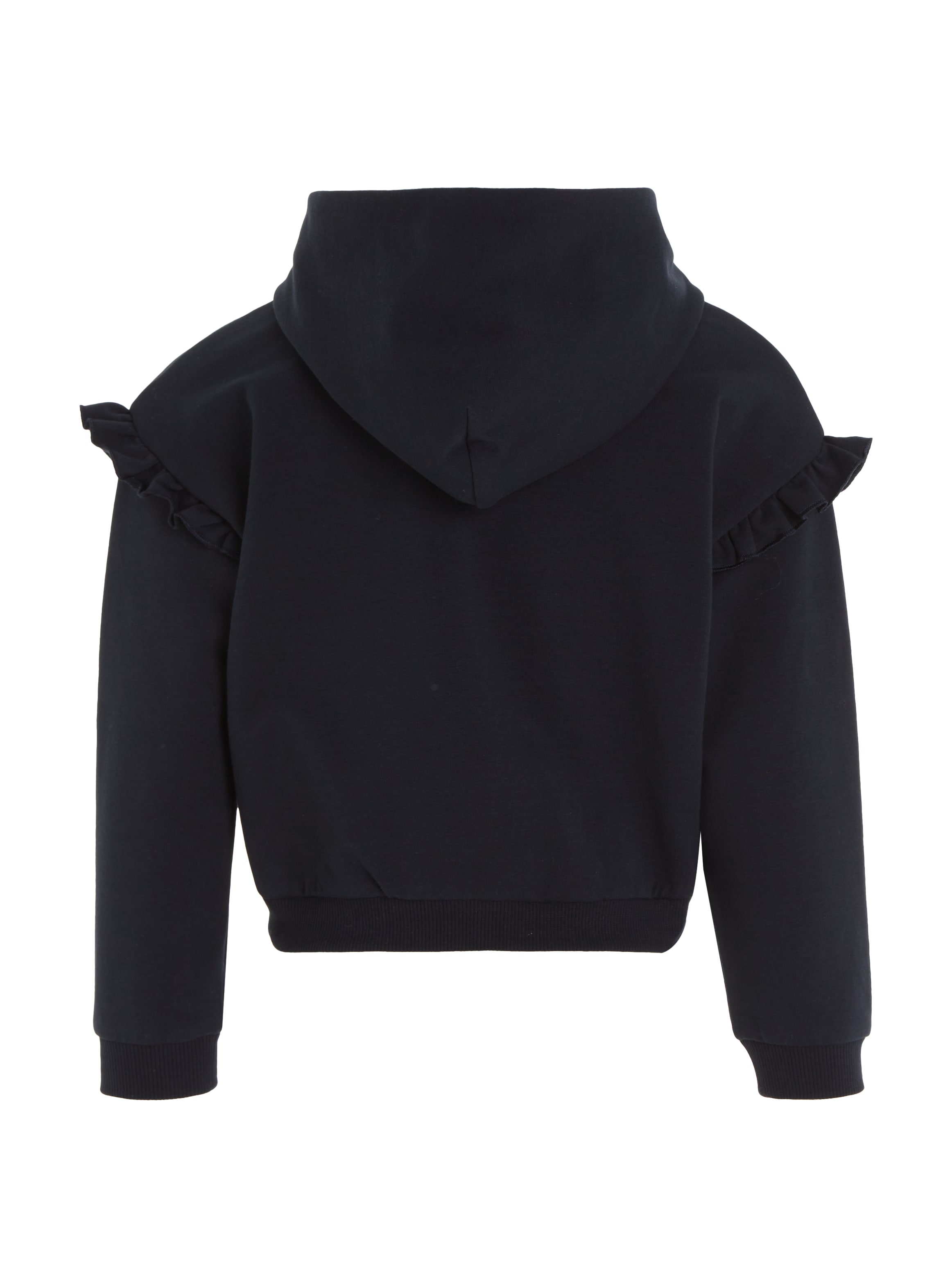 Tommy Hilfiger Hoodie »HILFIGER SCRIPT RUFFLE HOODIE«, mit Rüschen an den Ärmeln