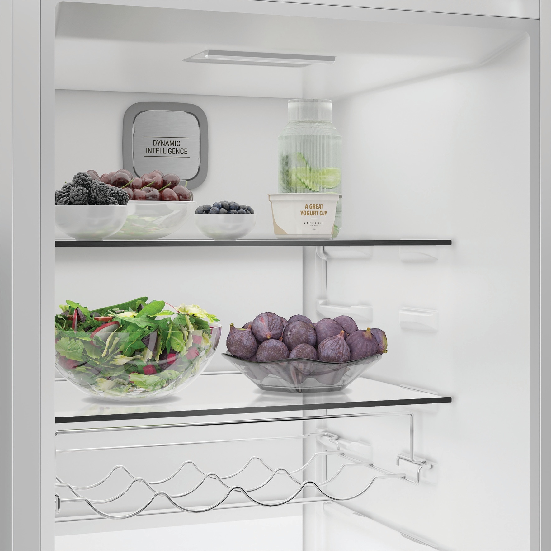 BAUKNECHT Kühlschrank KR 186GD W »KR 186GD W« 186,5 cm hoch 59,7 cm breit SmoothFit - 90°-Türöffnung für mehr Komfort
