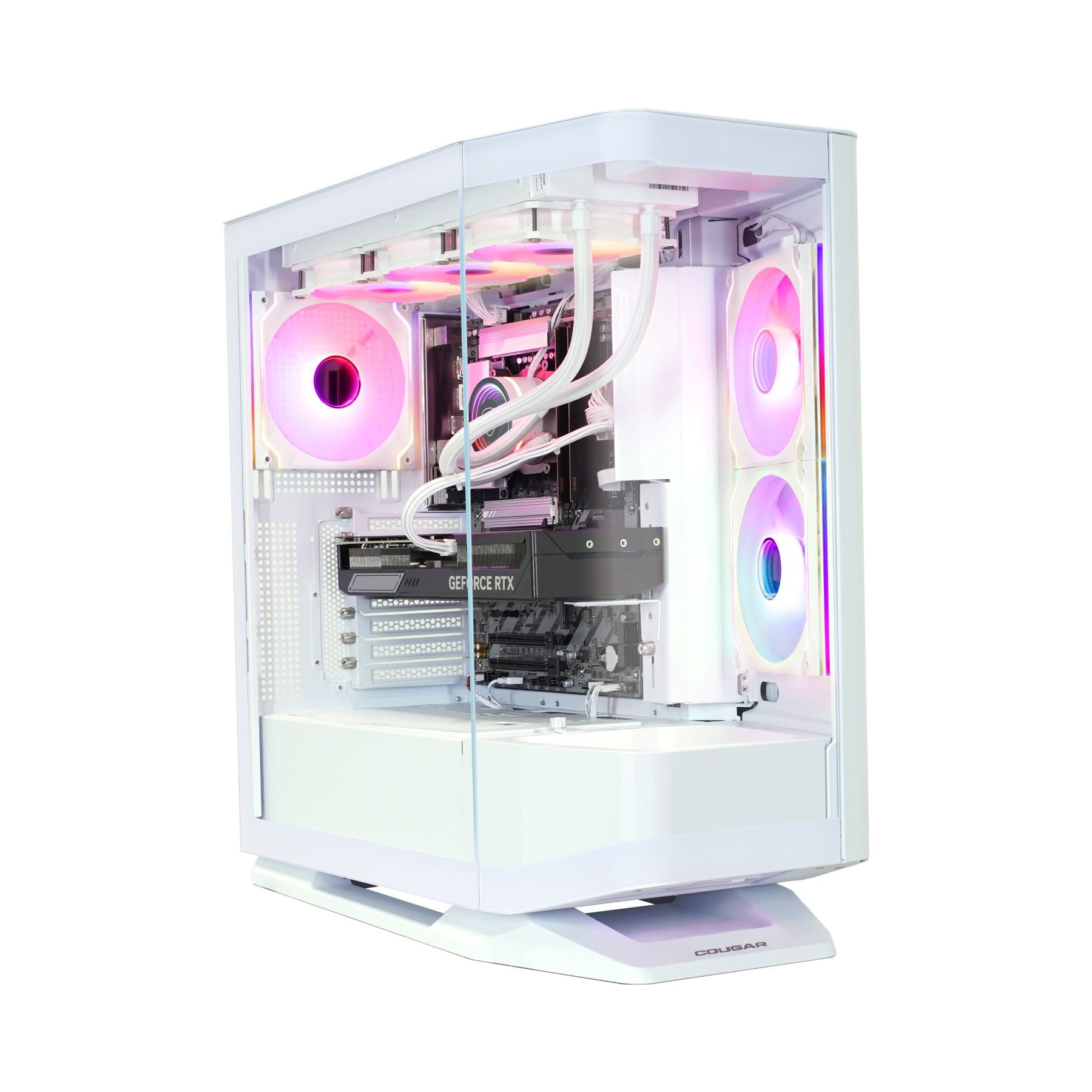 Cougar Gaming-PC-Komplettsystem »FV270 WT SET2677 Intel Core Ultra 5 245KF RTX 5070 32GB DDR5 1TB SSD« 32 ″ Intel® Core Ultra 5 GeForce RTX™ 5070 32 GB RAM 1.000 GB SSD Windows 11, DDR5 RAM