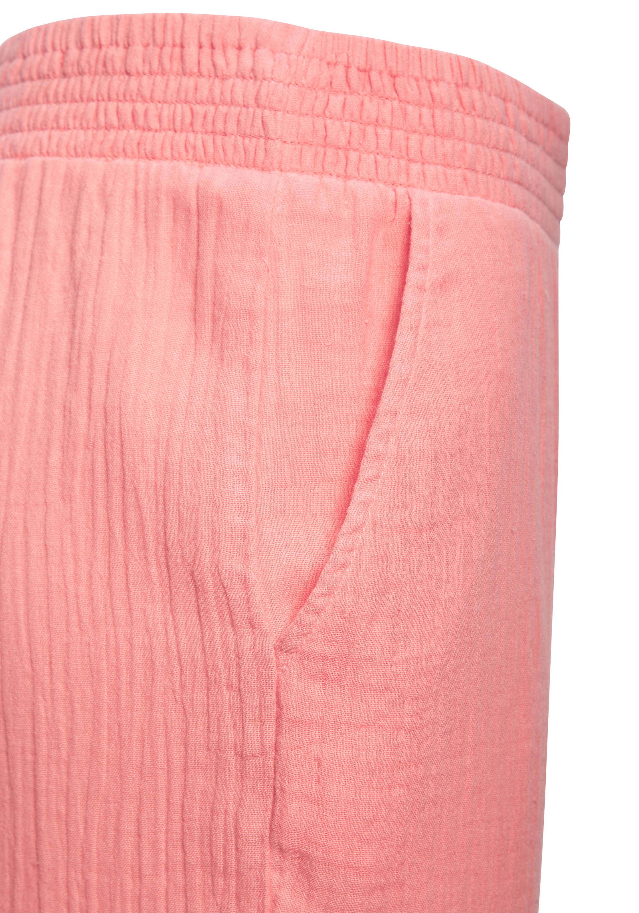 Beachtime by Lascana Schlupfhose »aus weicher Musselinware mit elastischem Bund«  lange Musselinhose, luftige Strandhose mit weitem Schnitt, Sommerhose