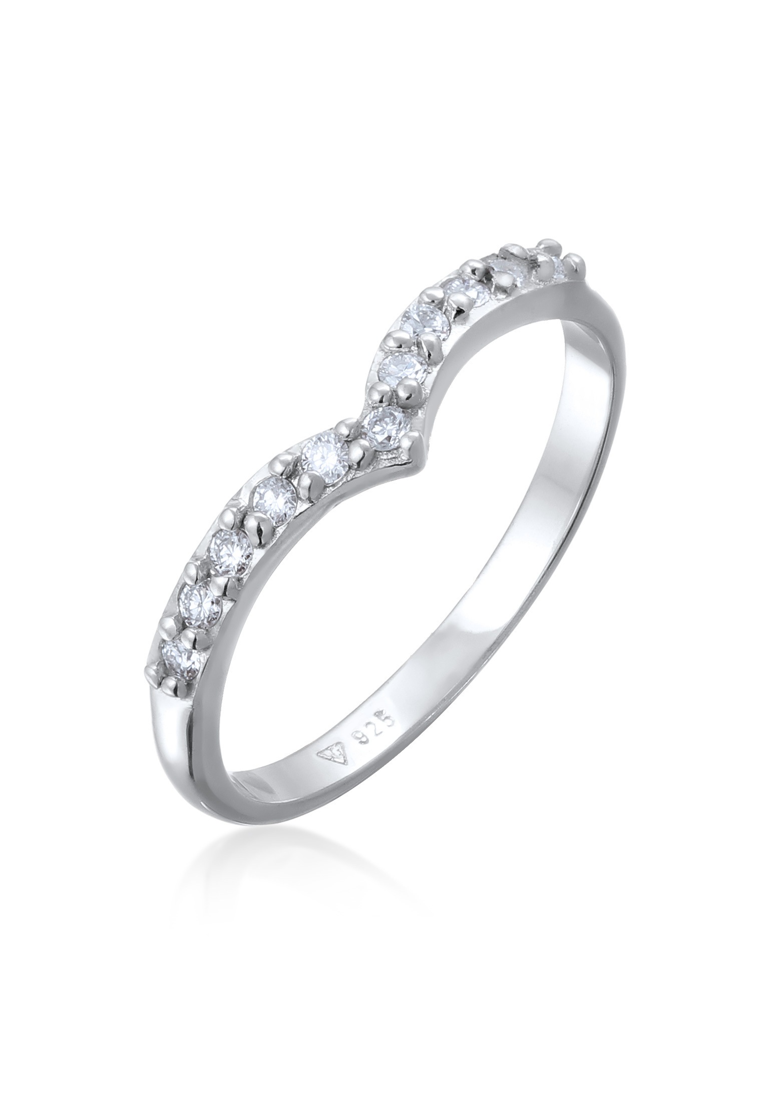 Diamantring »Ring Lab Grown Diamanten Weiß Brilliant Cut (0.044 ct) 925 Sterling Silver«